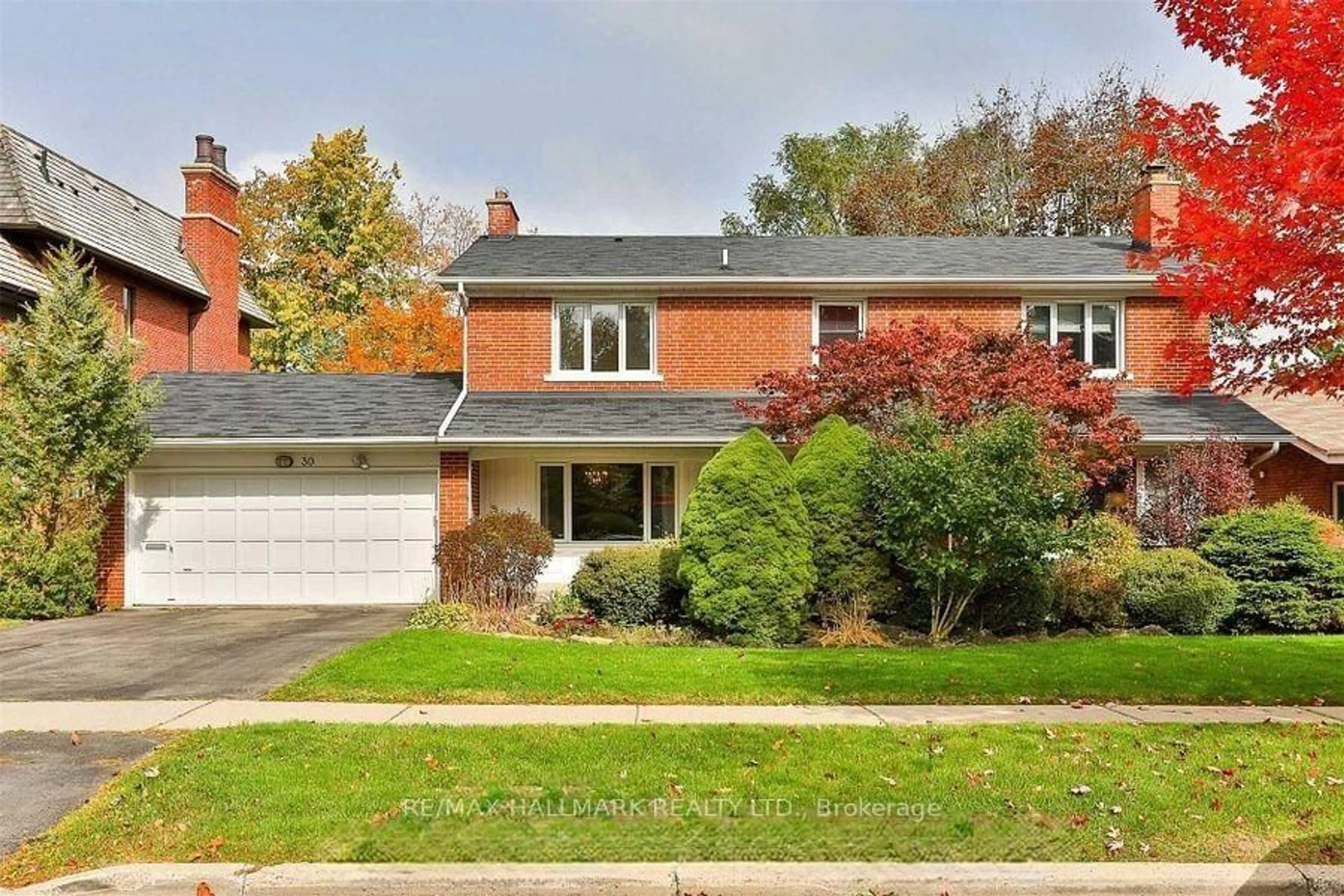 Home with brick exterior material, street for 30 Medalist Rd, Toronto Ontario M2P 1Y5