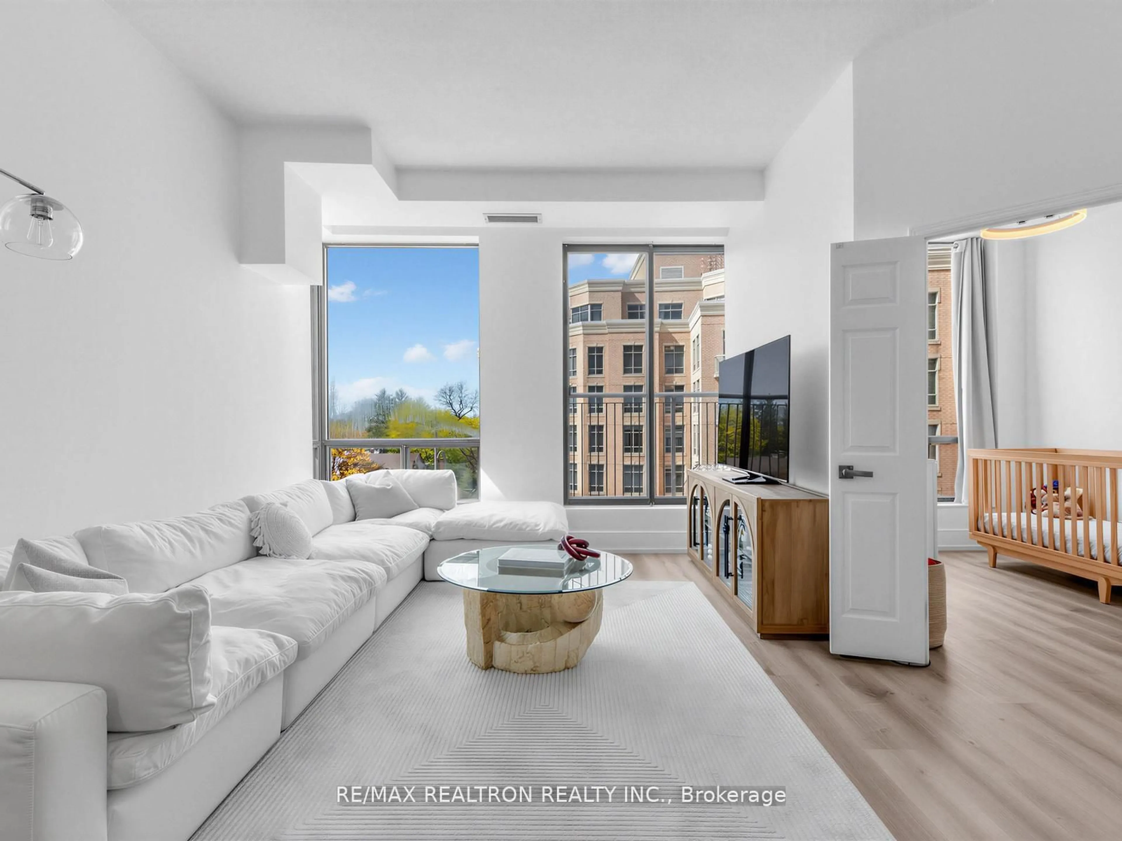 Living room with furniture, unknown for 500 Glencairn Ave #503, Toronto Ontario M6B 1Z1