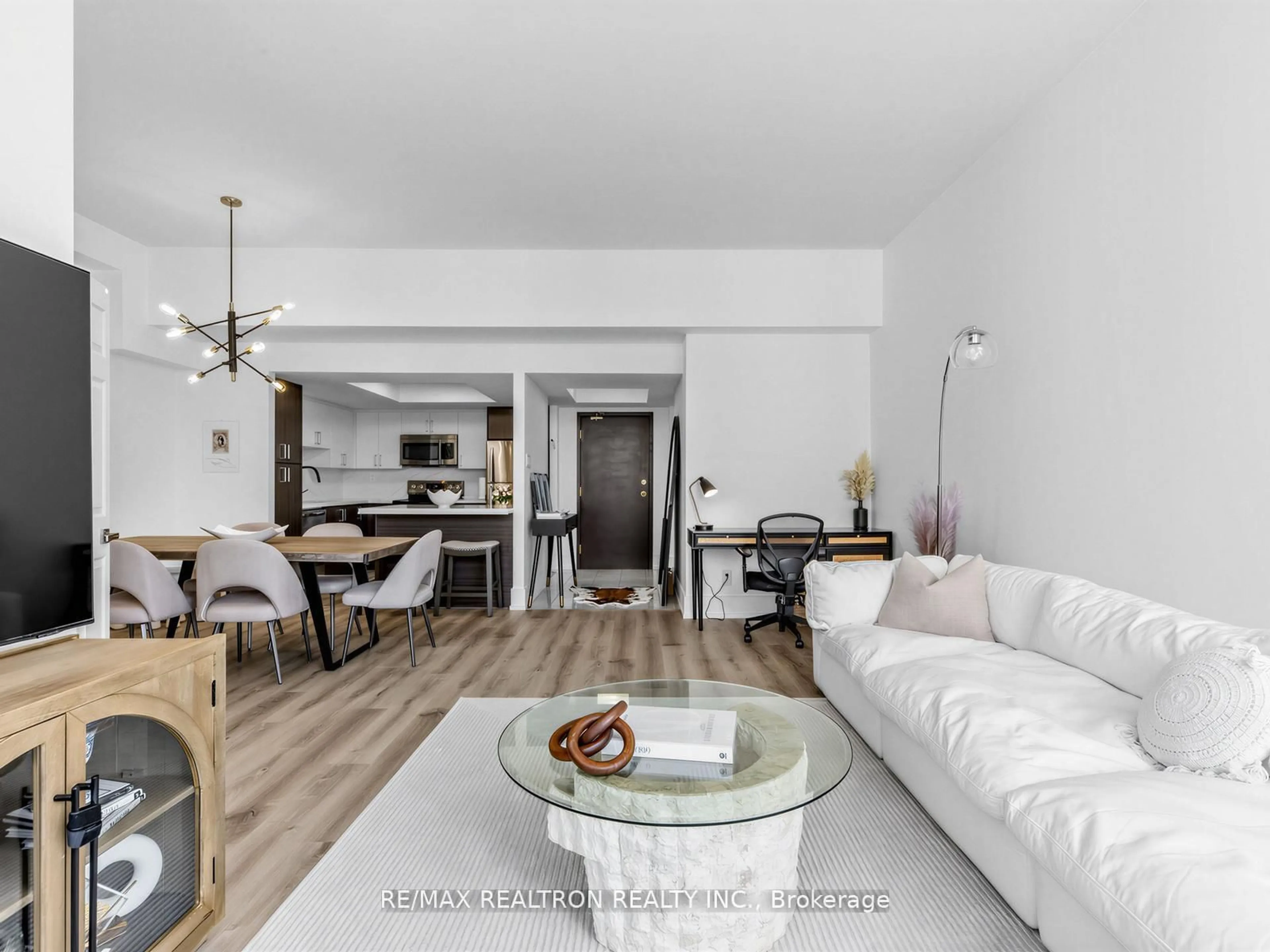 Living room with furniture, unknown for 500 Glencairn Ave #503, Toronto Ontario M6B 1Z1