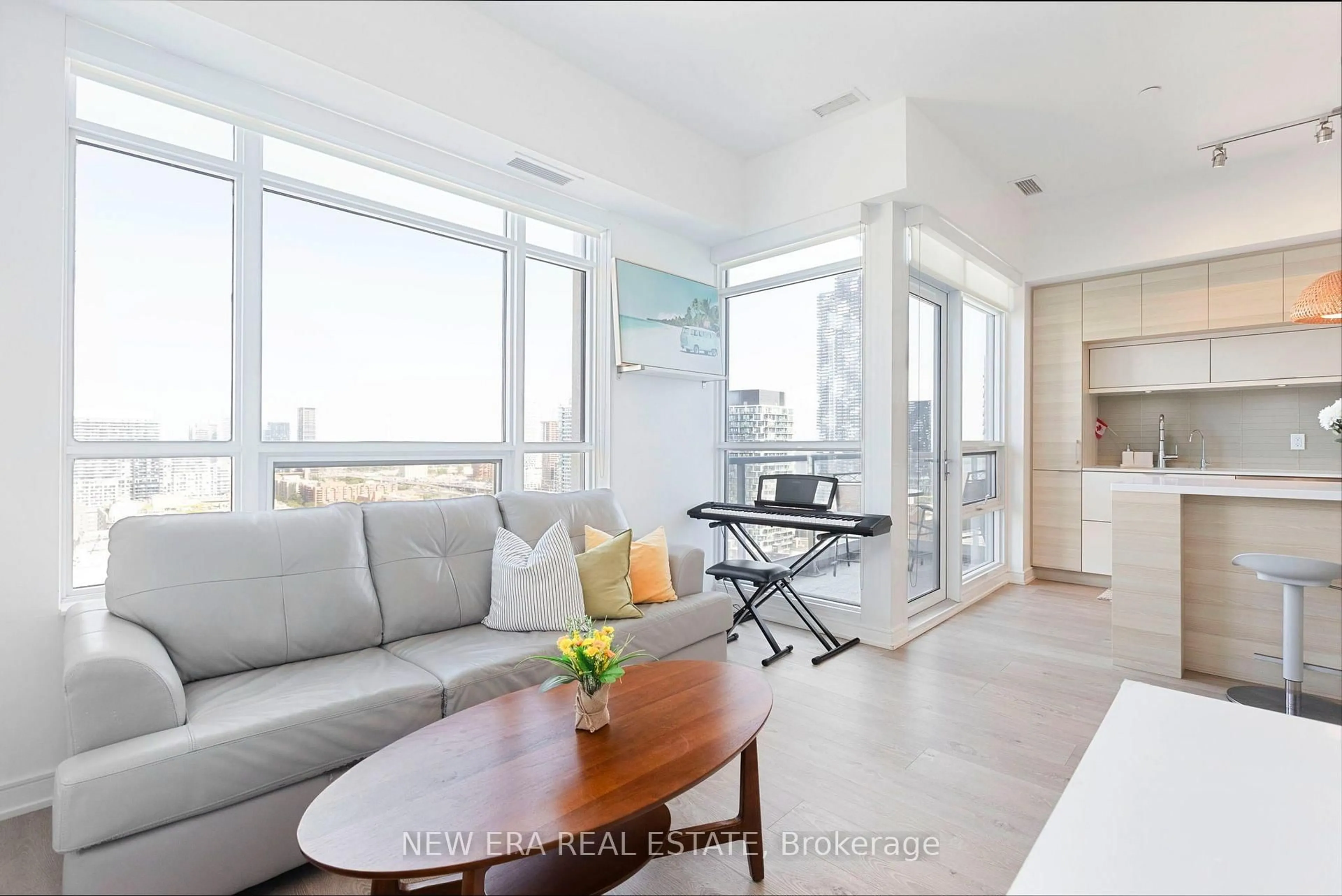 Living room with furniture, unknown for 88 Scott St #2106, Toronto Ontario M5E 0A9