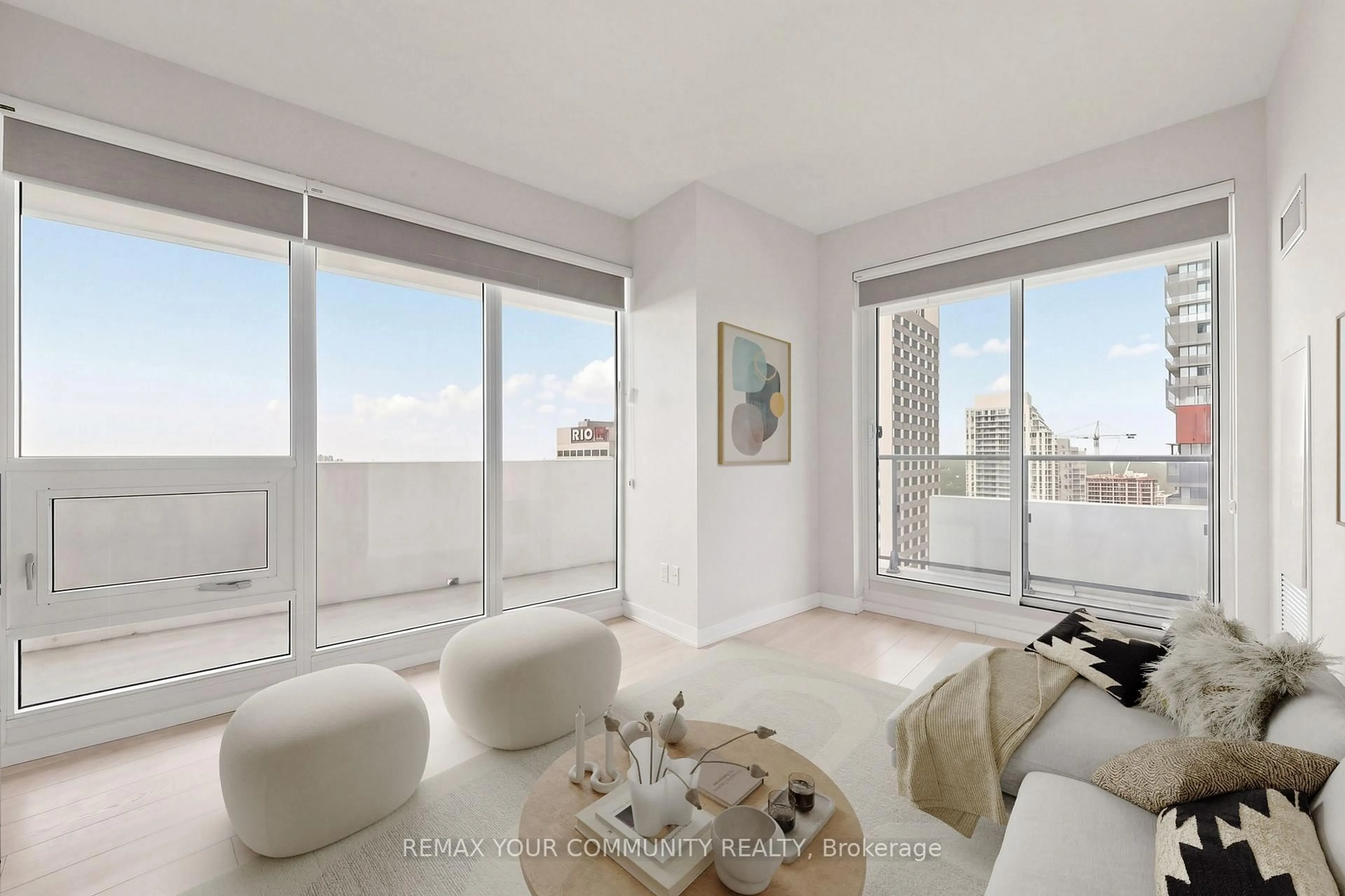 Living room with furniture, unknown for 2221 Yonge St #2709, Toronto Ontario M4S 2B8
