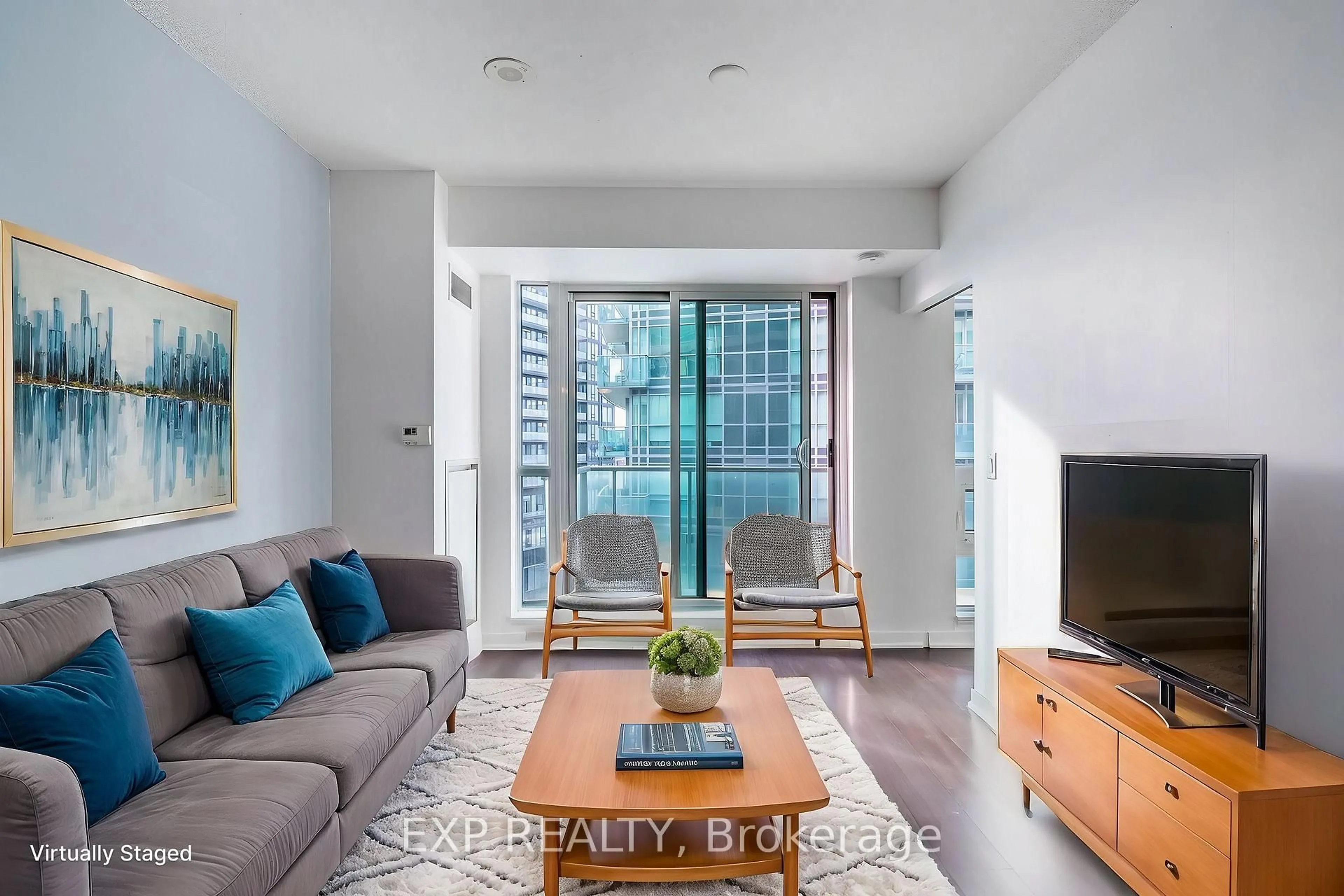 Living room with furniture, unknown for 69 Lynn Williams St #1410, Toronto Ontario M6K 3R7