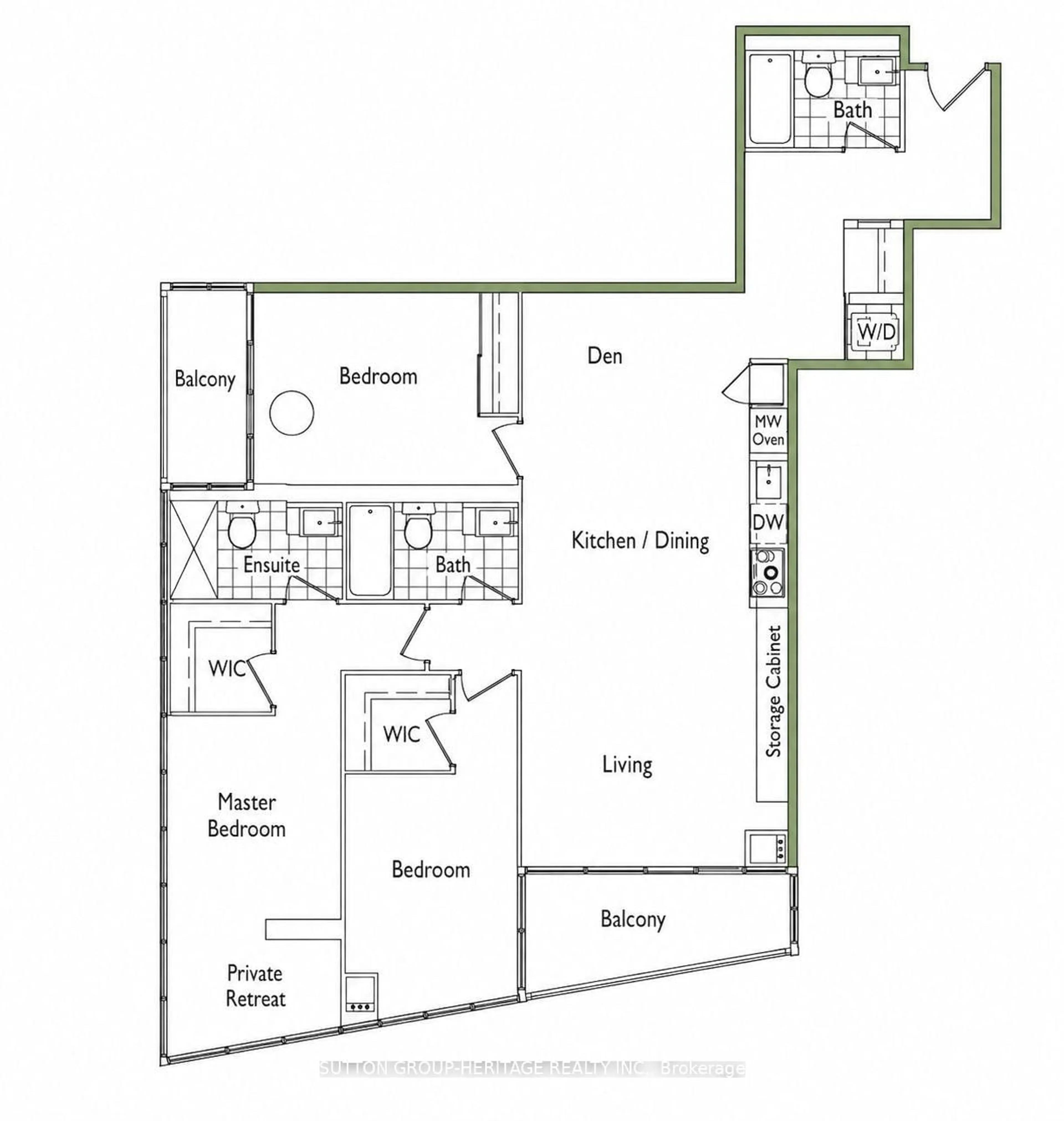 Floor plan for 151 Dan Leckie Way #803, Toronto Ontario M5V 4B2