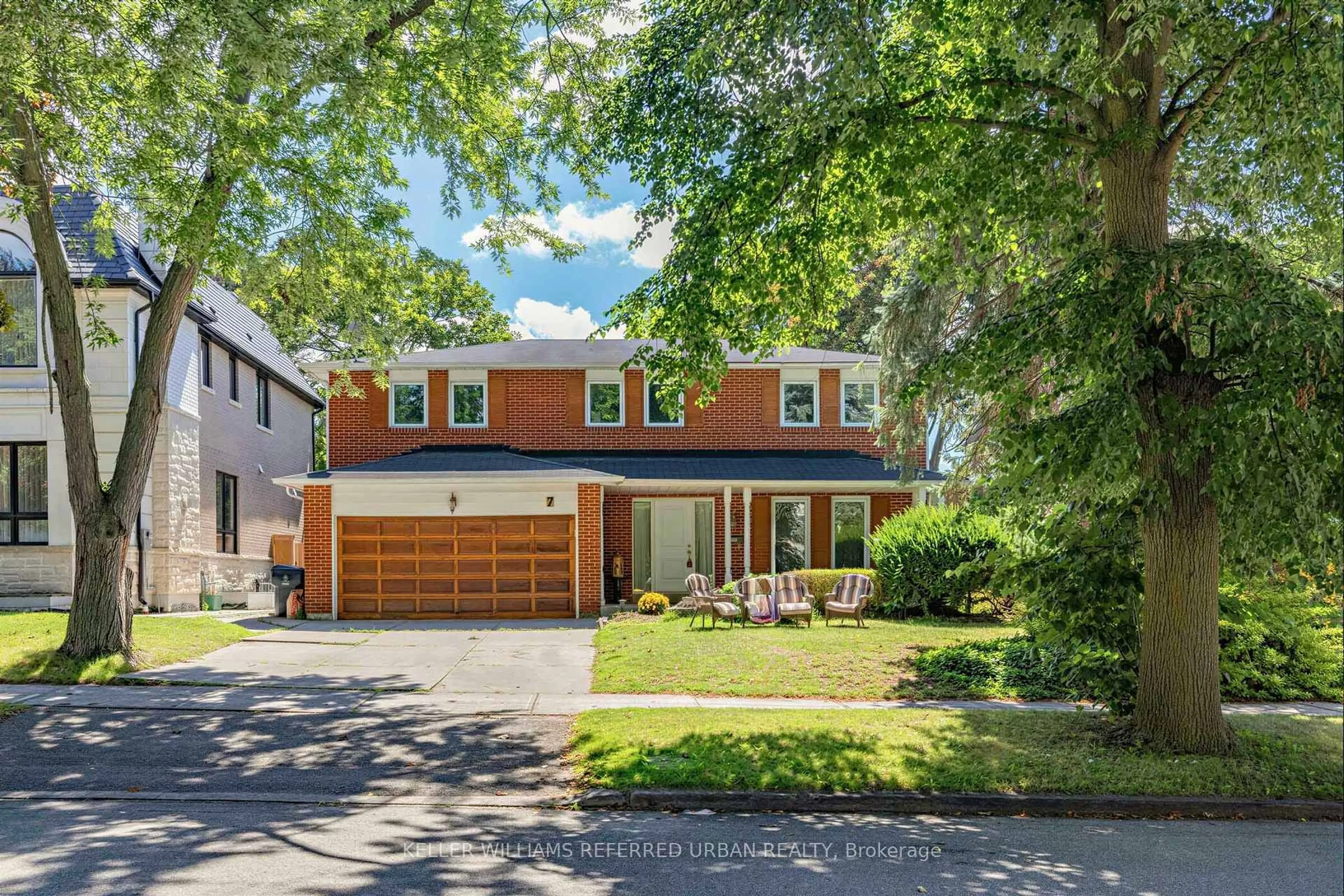 Home with brick exterior material, street for 7 Chipstead Rd, Toronto Ontario M3B 3E5