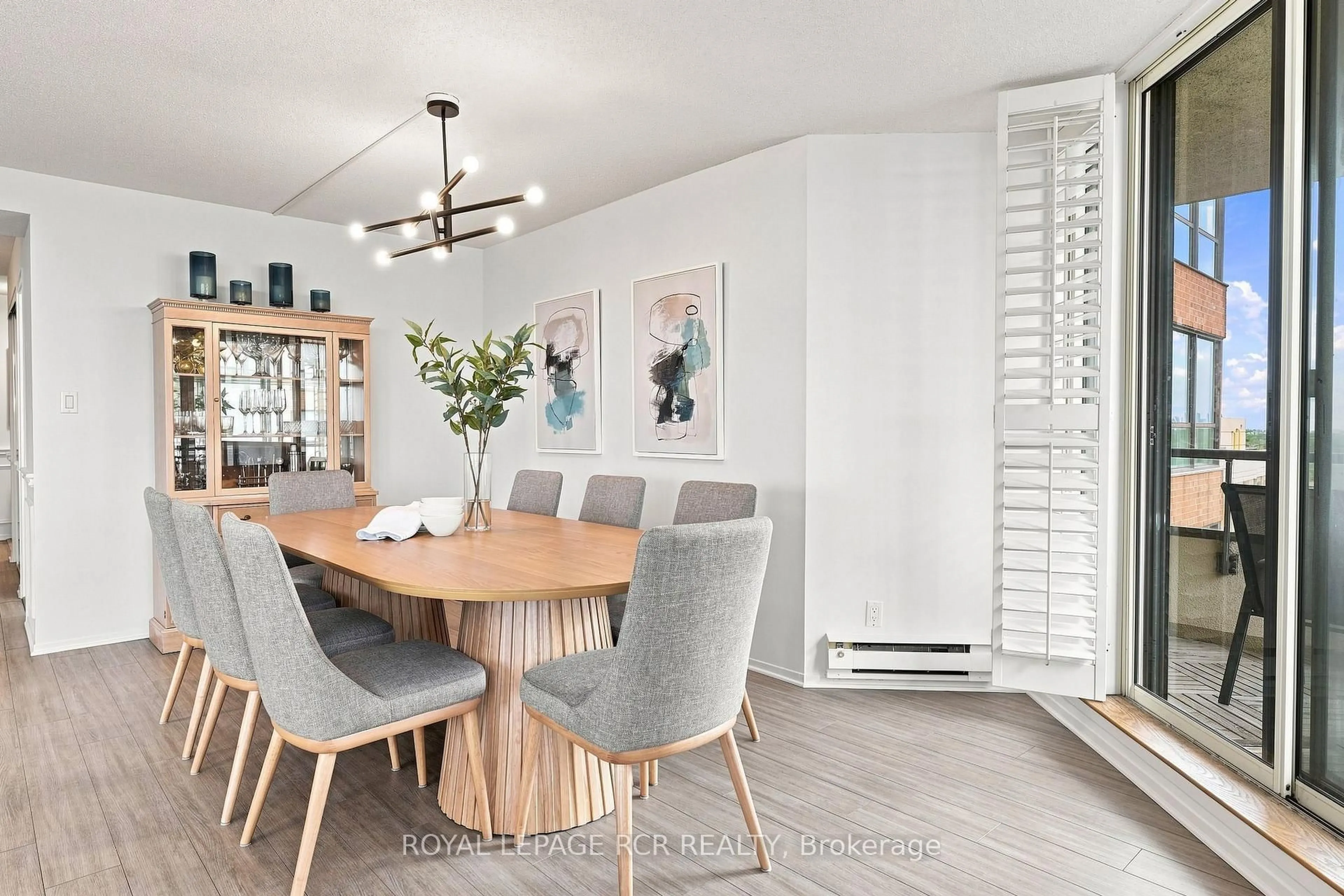 Dining room, wood/laminate floor for 268 Ridley Blvd #1016, Toronto Ontario M5M 4N3