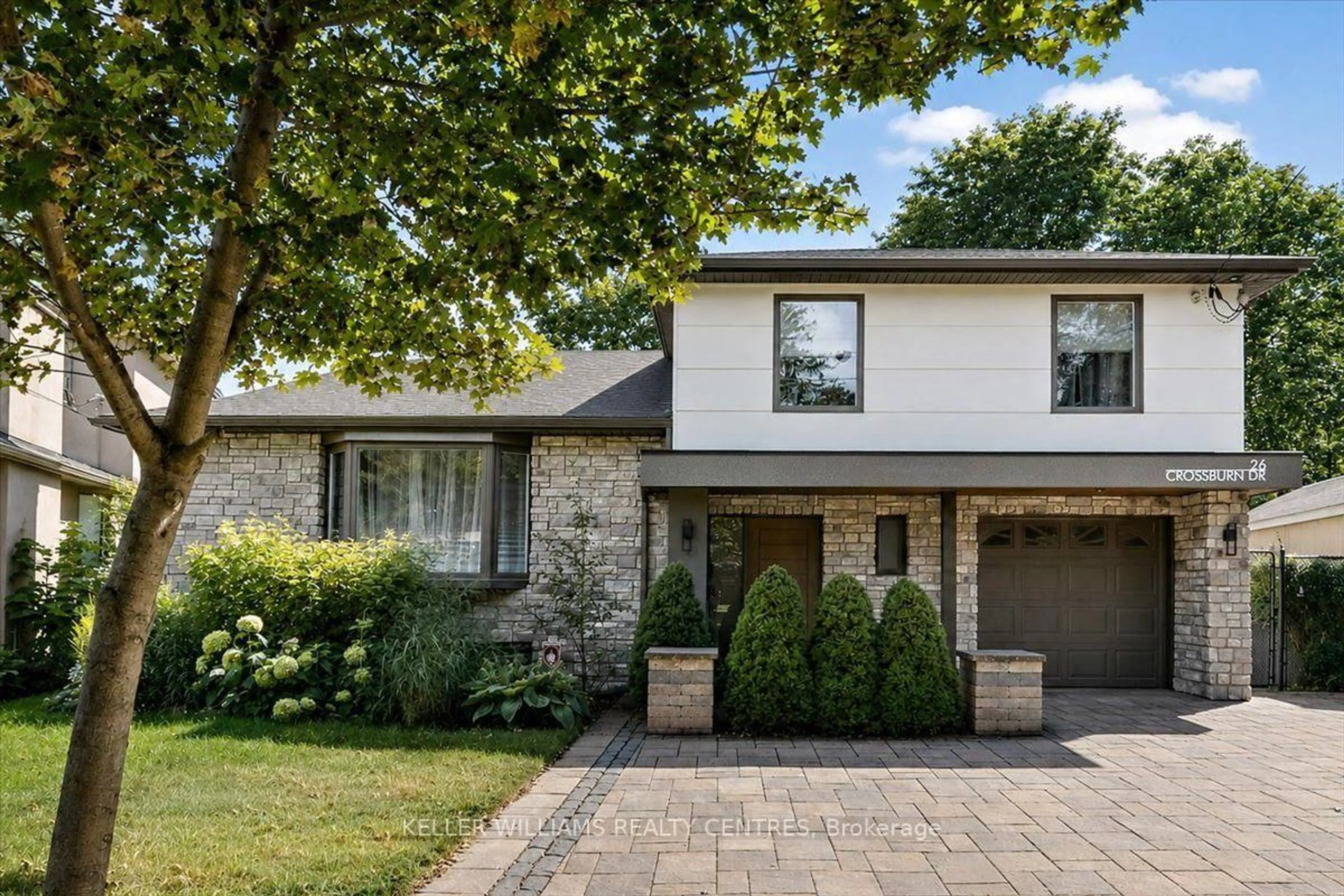 Home with brick exterior material, street for 26 Crossburn Dr, Toronto Ontario M3B 2Z2