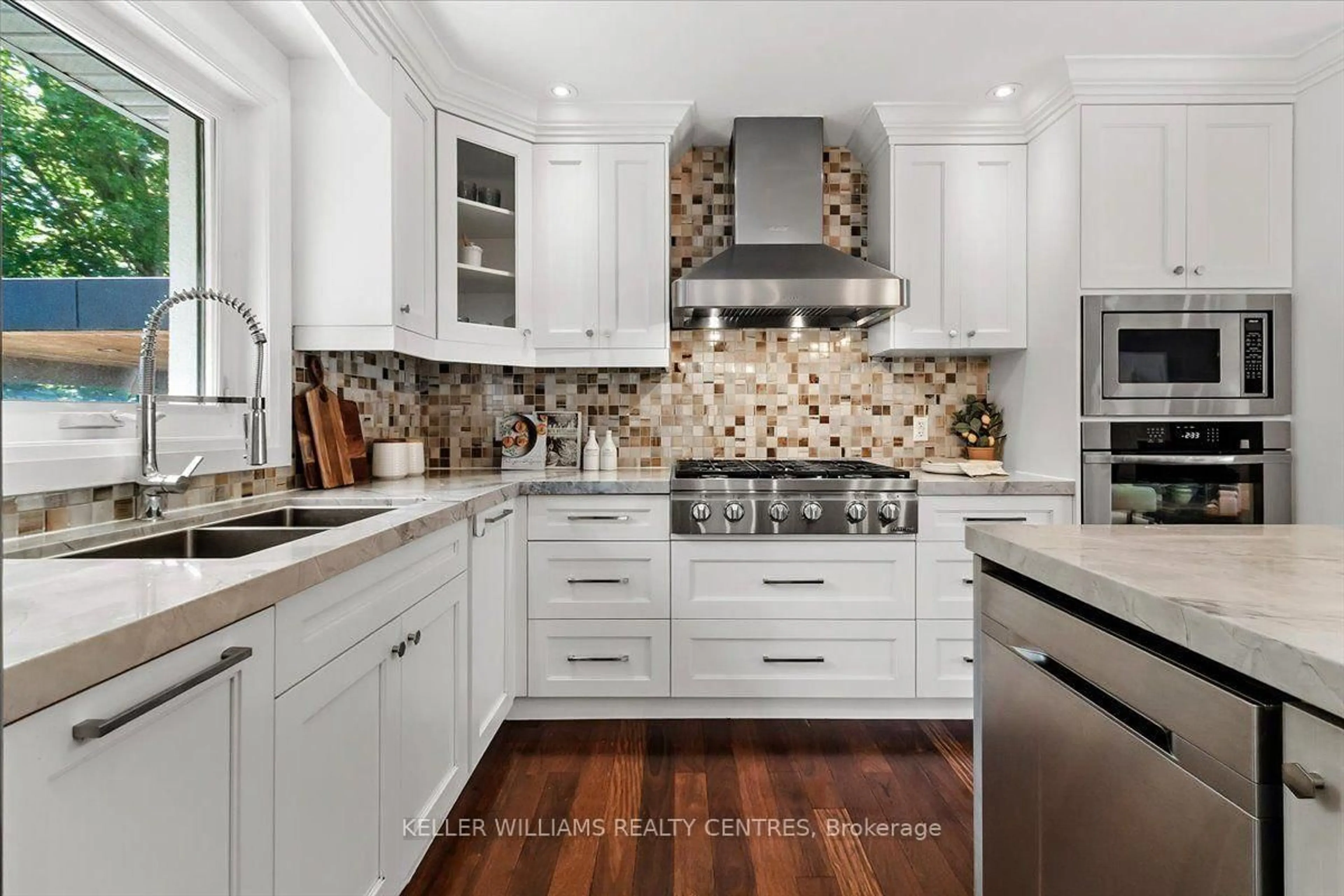 Contemporary kitchen, ceramic/tile floor for 26 Crossburn Dr, Toronto Ontario M3B 2Z2