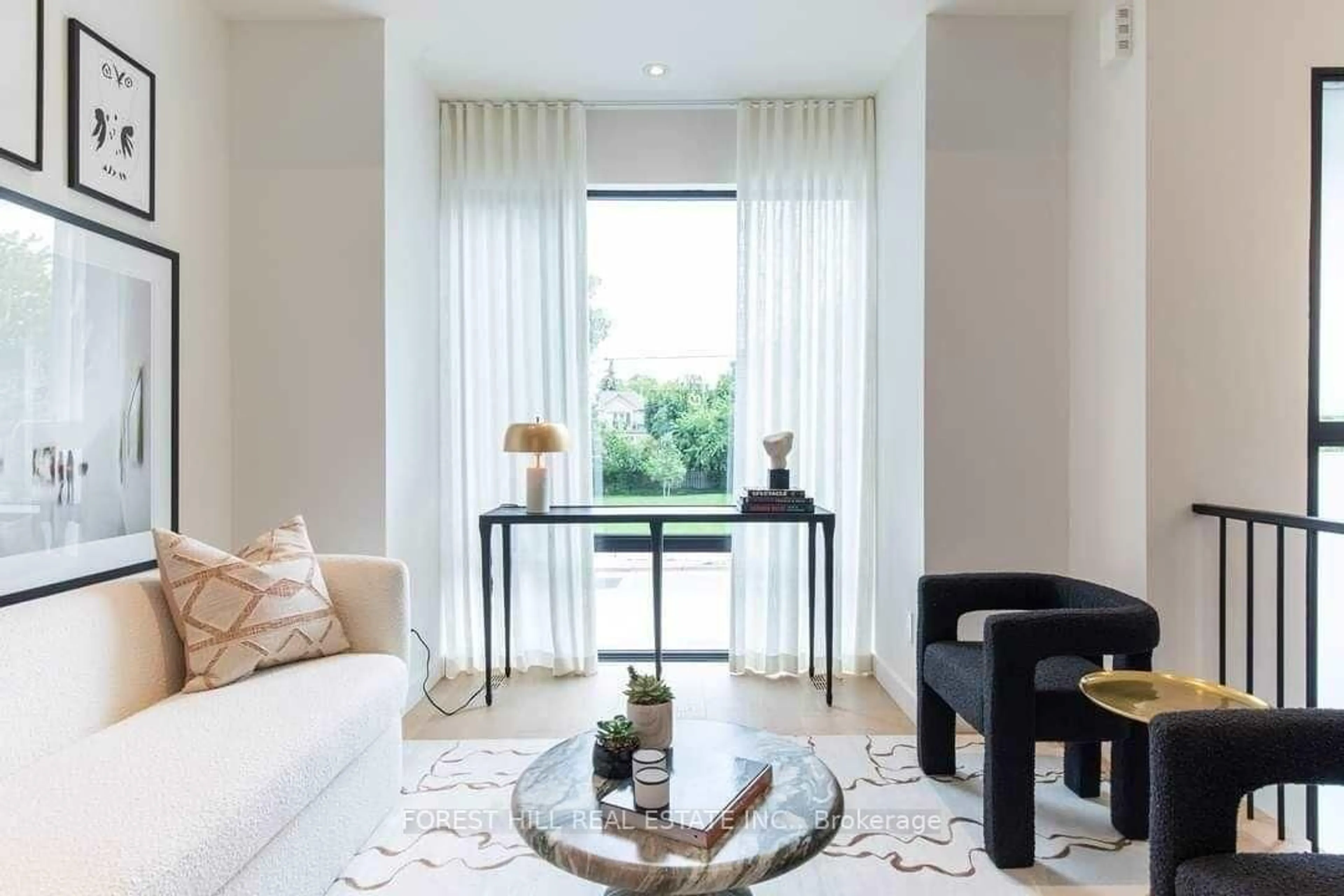 Living room with furniture, unknown for 433B Deloraine Ave, Toronto Ontario M5M 2B9