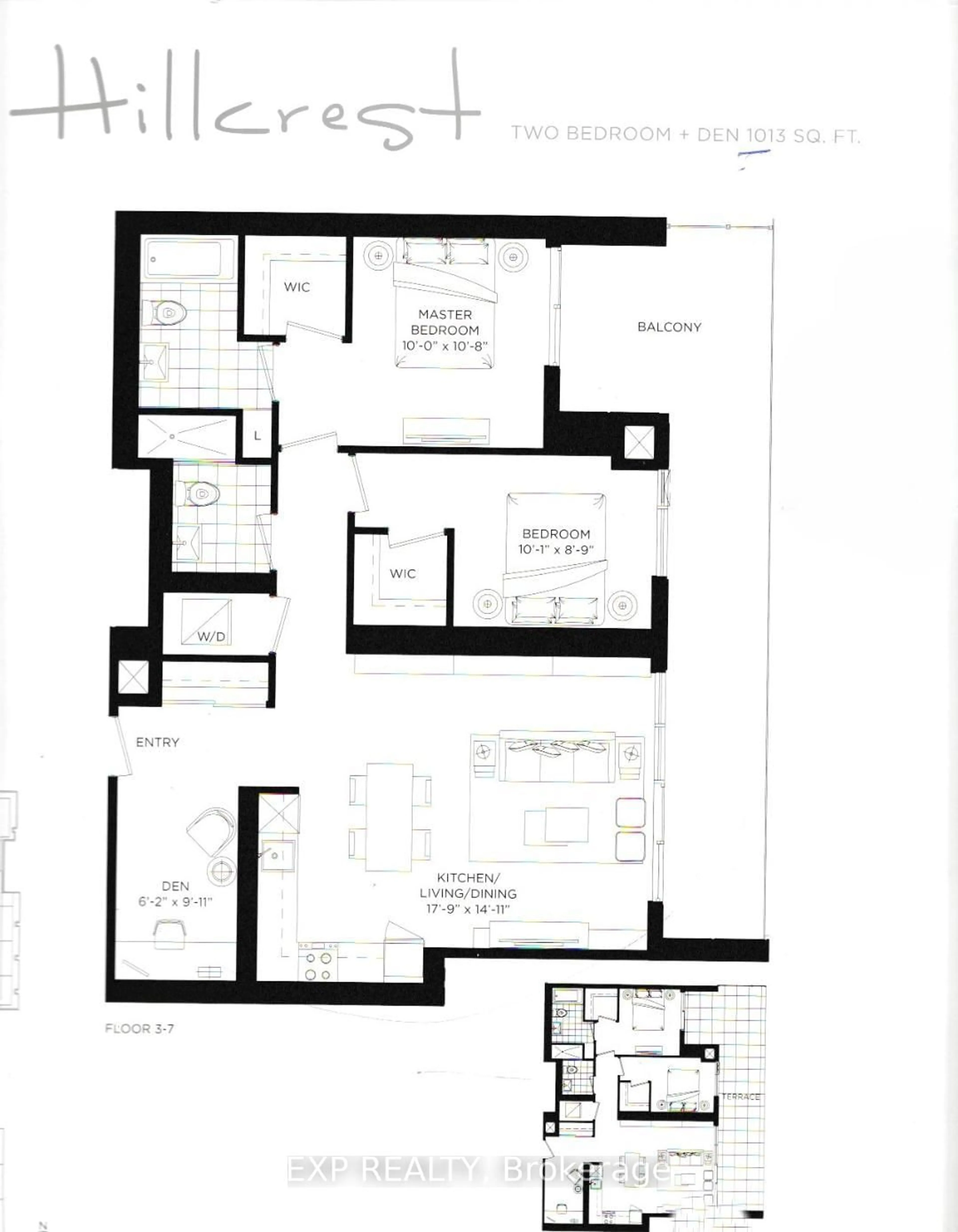 Floor plan for 50 O'neill Rd #313, Toronto Ontario M3C 0R2