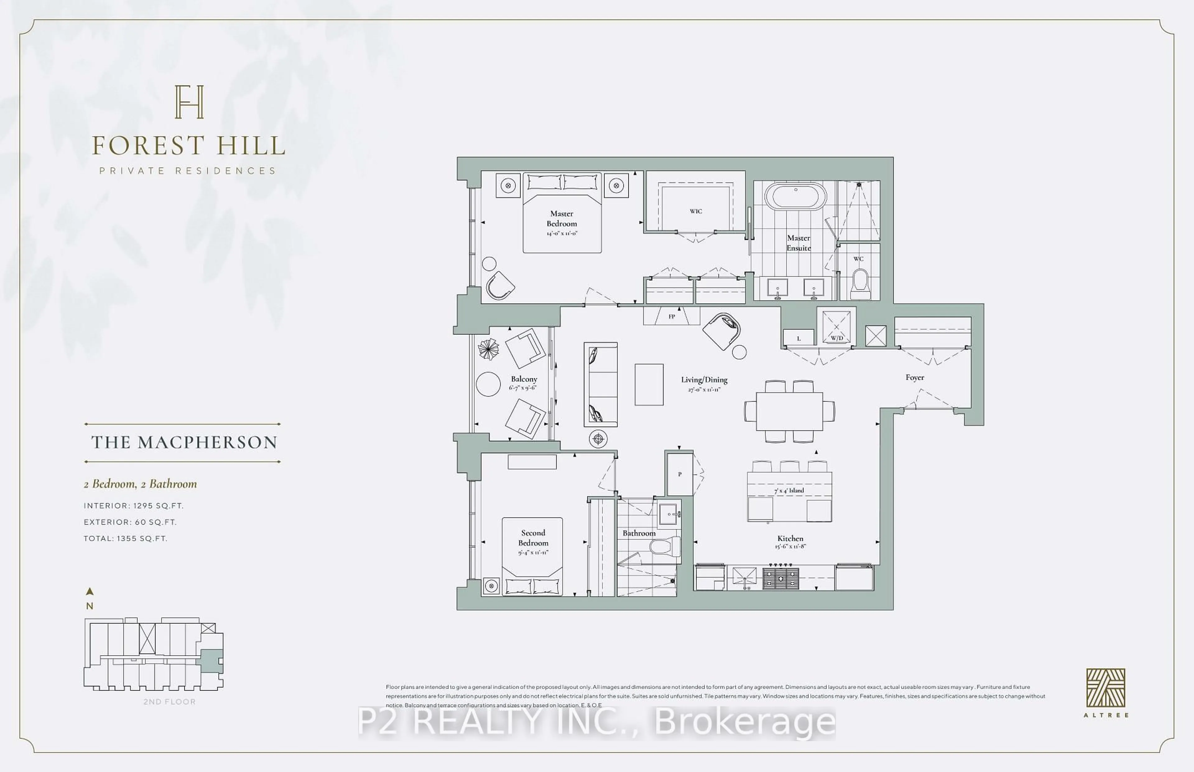 Floor plan for 2 Forest Hill Rd #205, Toronto Ontario M4V 2L3