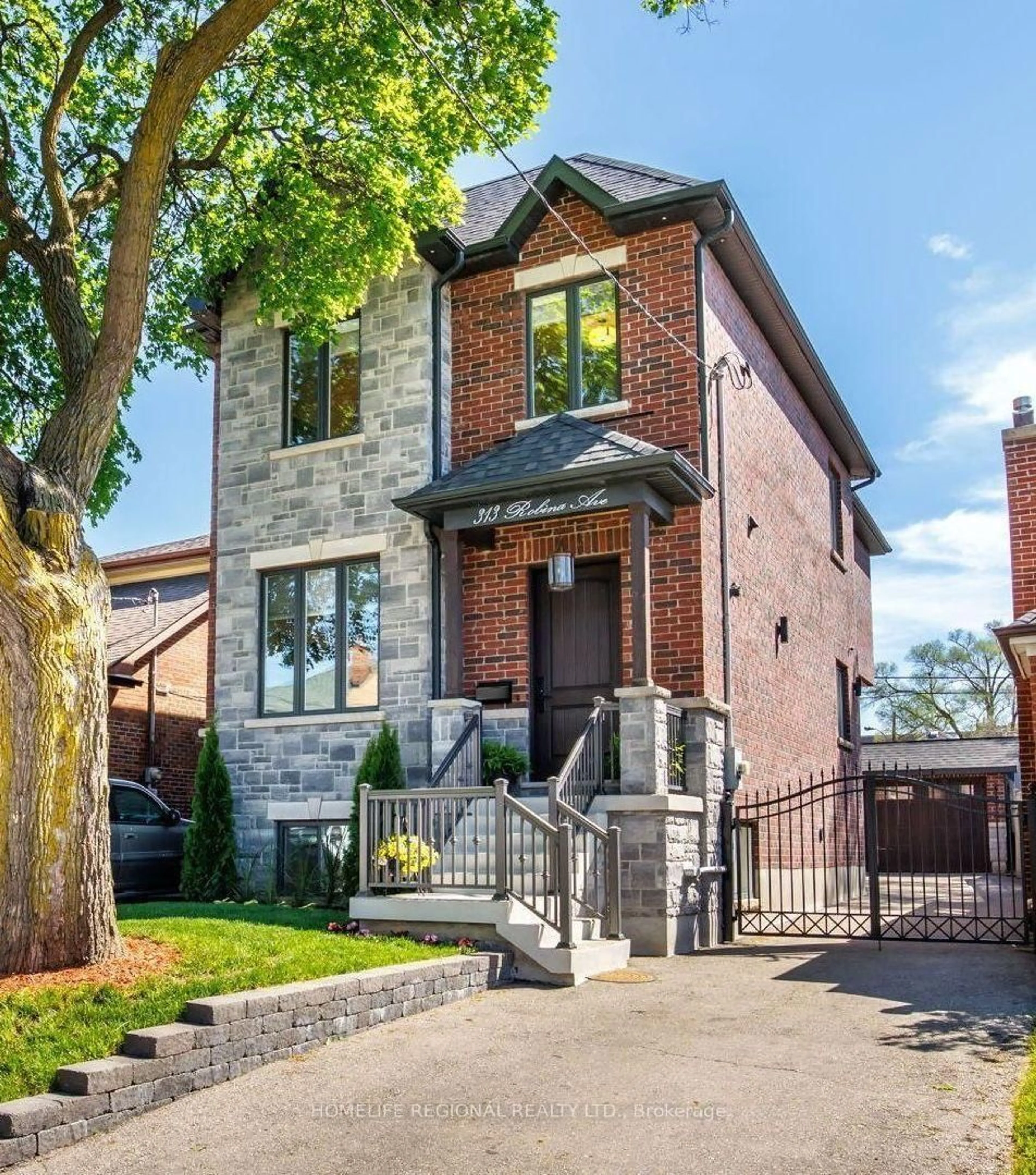 Home with brick exterior material, street for 313 Robina Ave, Toronto Ontario M6C 3Z2