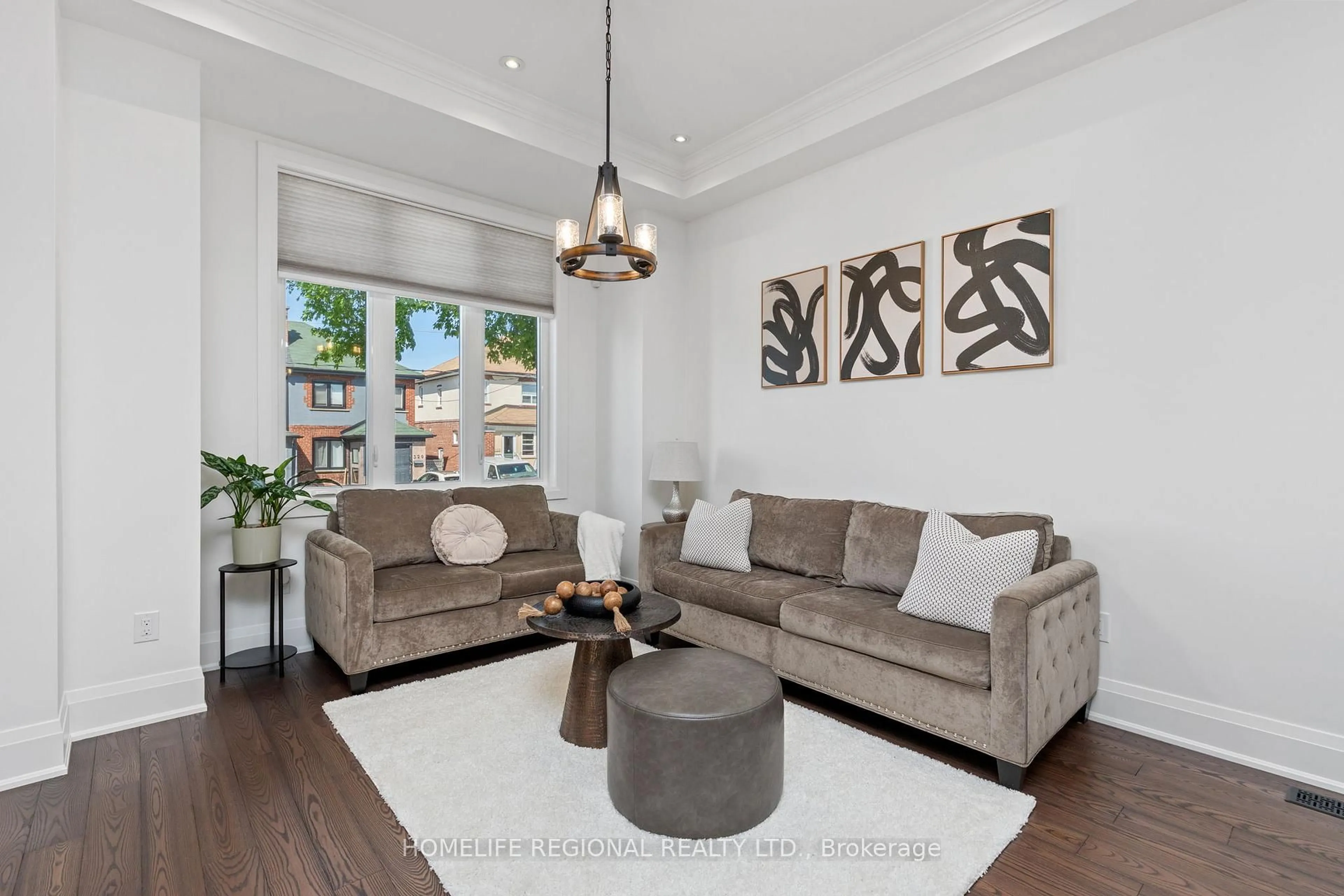 Living room with furniture, unknown for 313 Robina Ave, Toronto Ontario M6C 3Z2