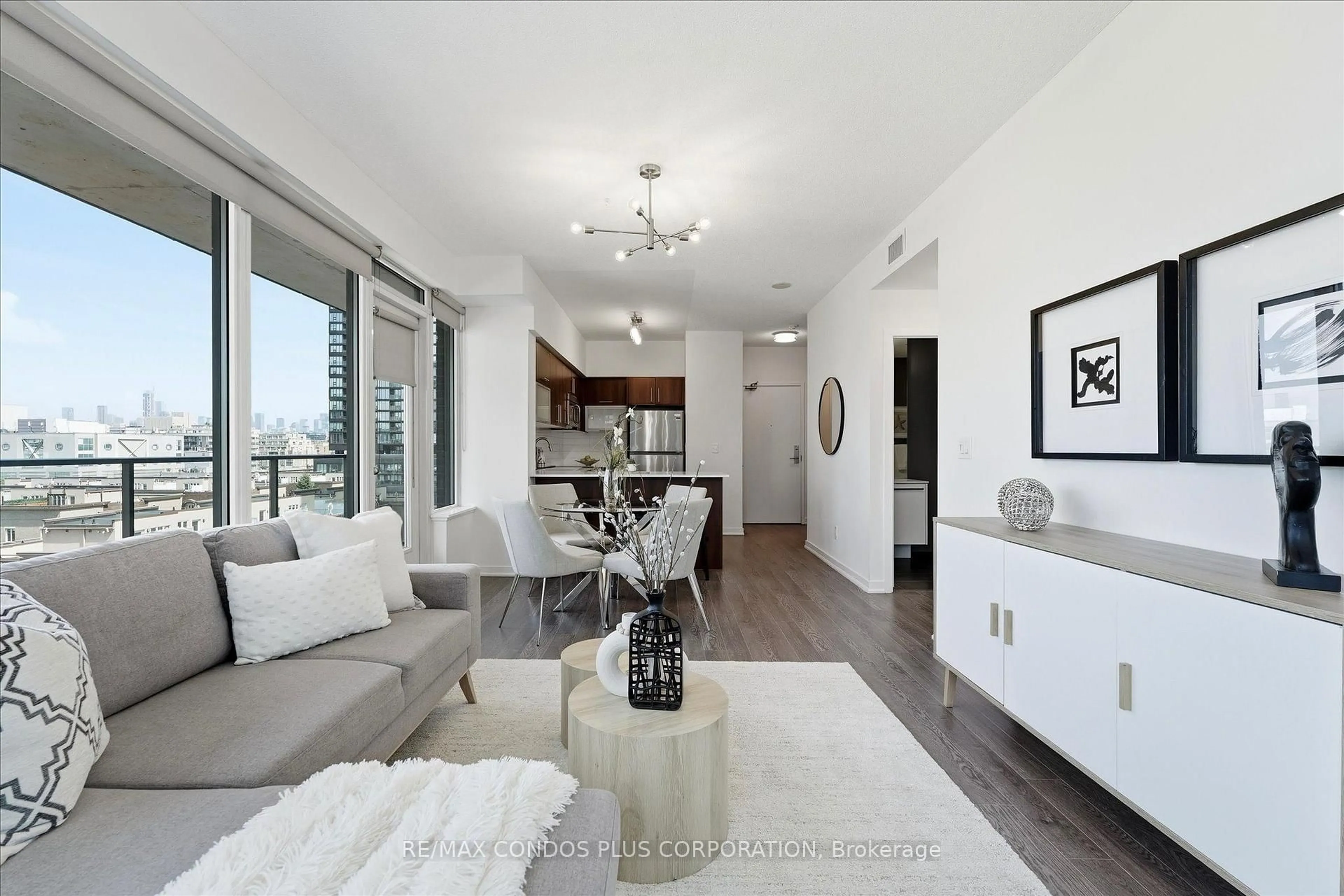 Living room with furniture, unknown for 55 East Liberty St #702, Toronto Ontario M6K 3P9