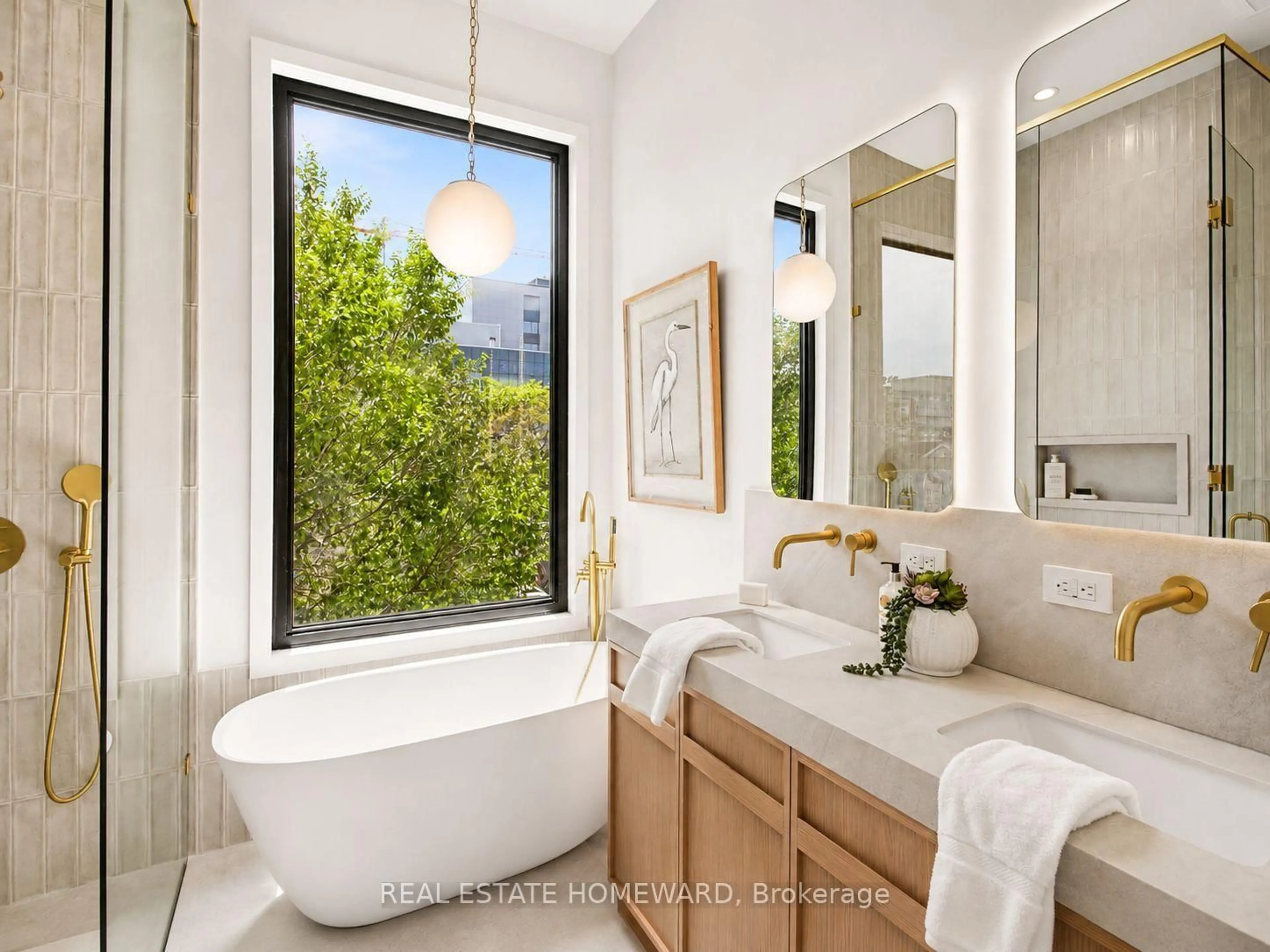 Contemporary bathroom, ceramic/tile floor for 3 Rebecca St, Toronto Ontario M6J 1K8