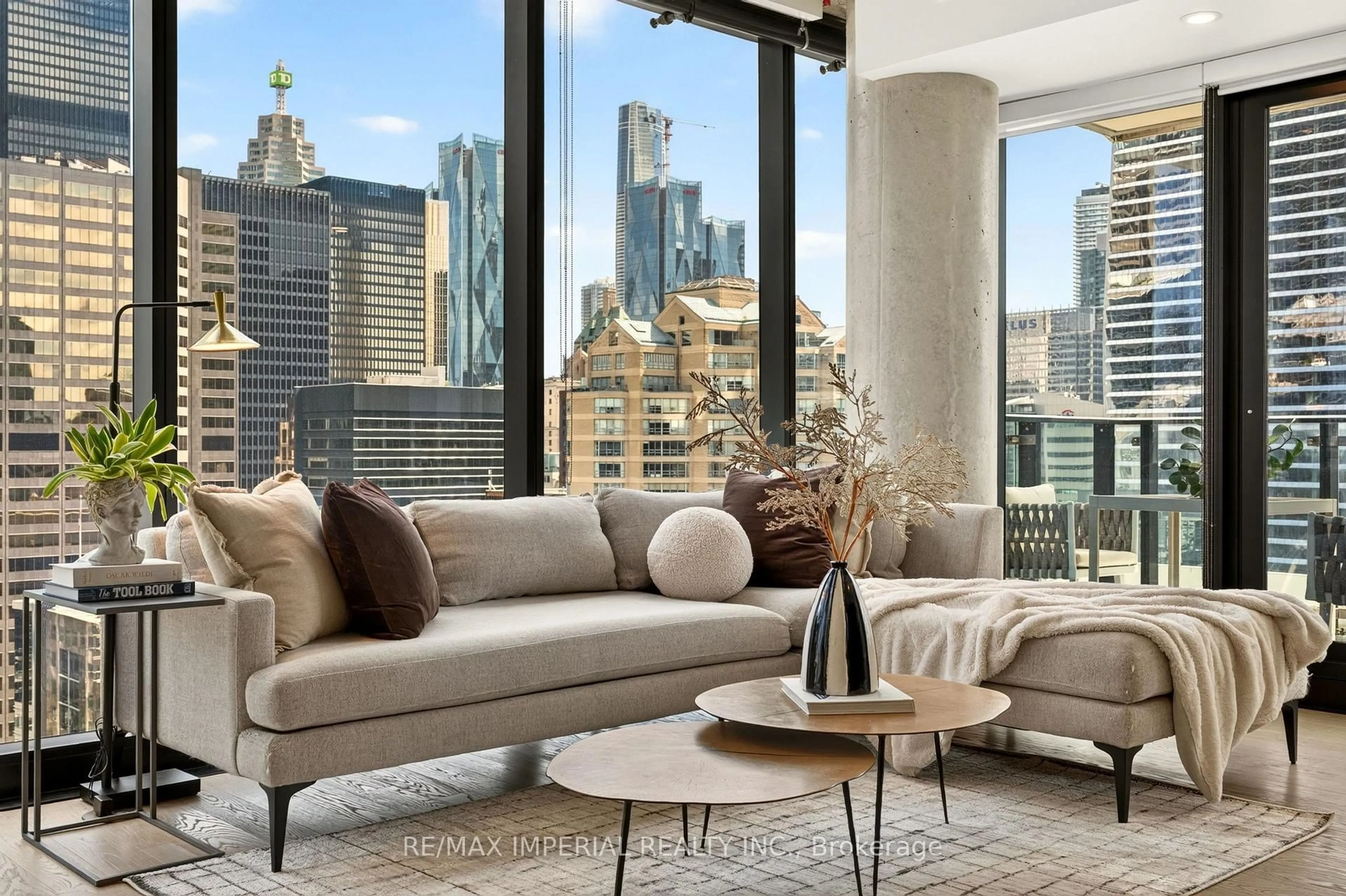 Living room with furniture, unknown for 224 King St #1804, Toronto Ontario M5H 0A6