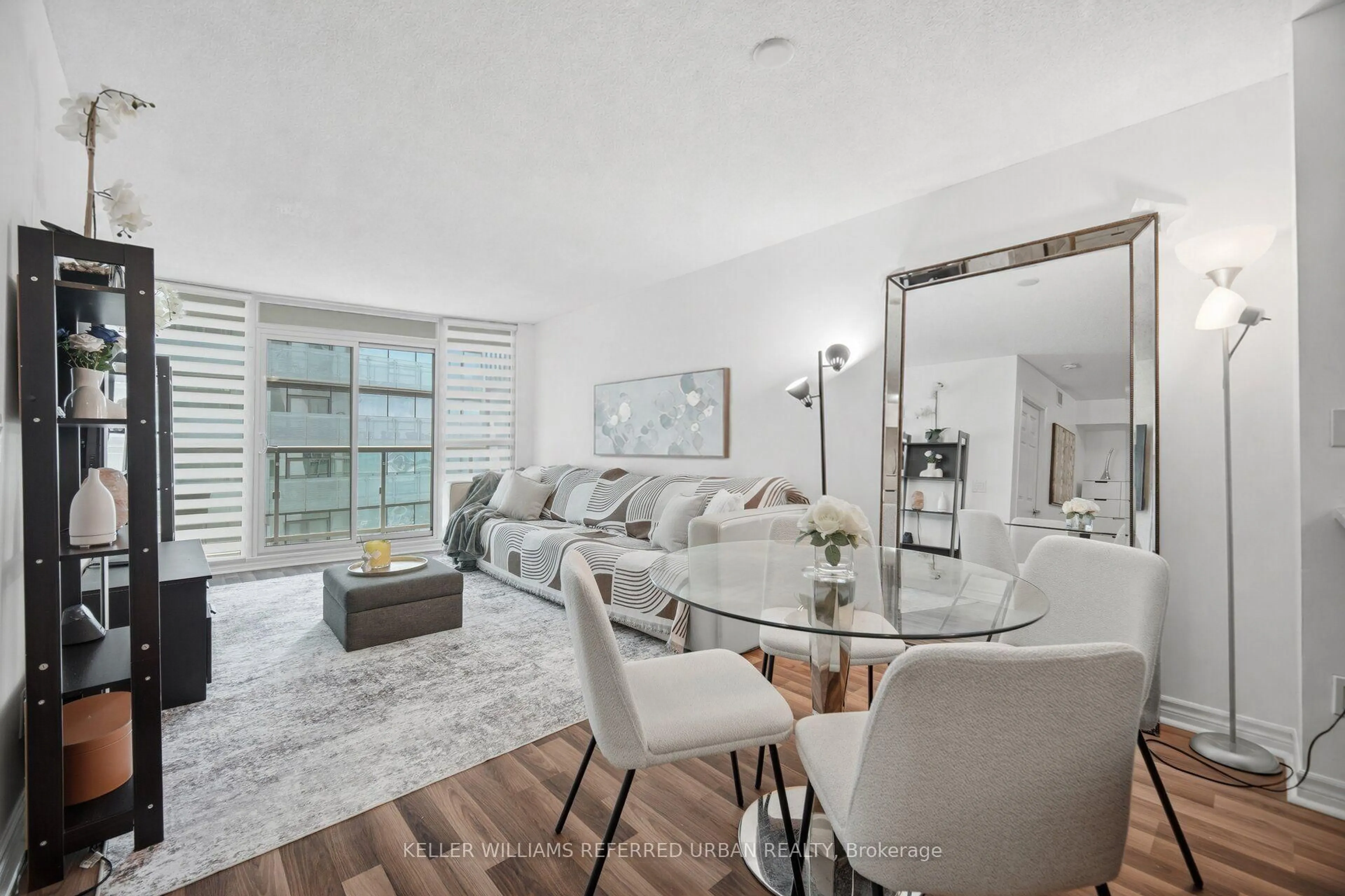 Living room with furniture, unknown for 19 Grand Trunk Cres #3708, Toronto Ontario M5J 3A3
