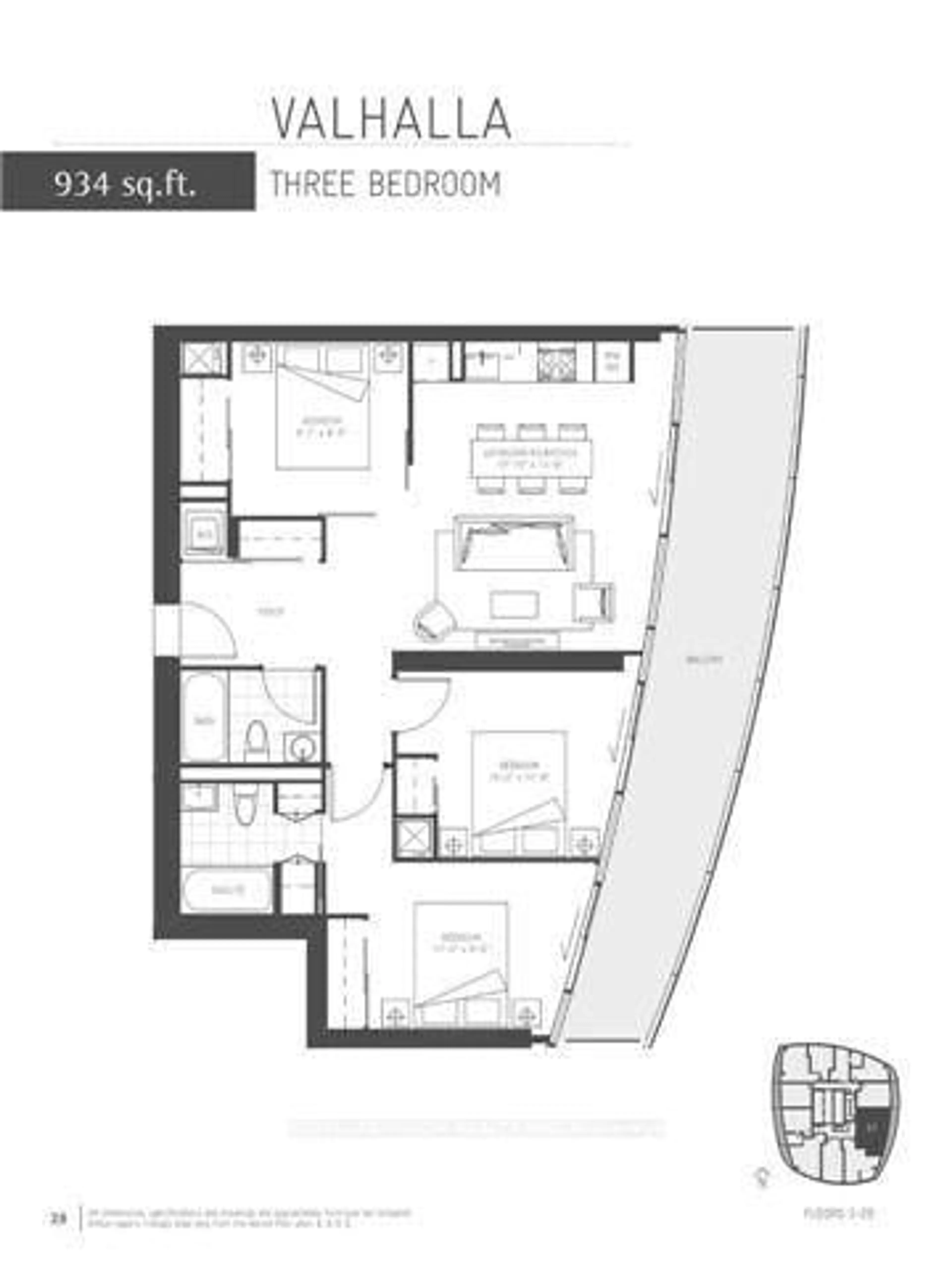 Floor plan for 14 York St #1601, Toronto Ontario M5J 0B1
