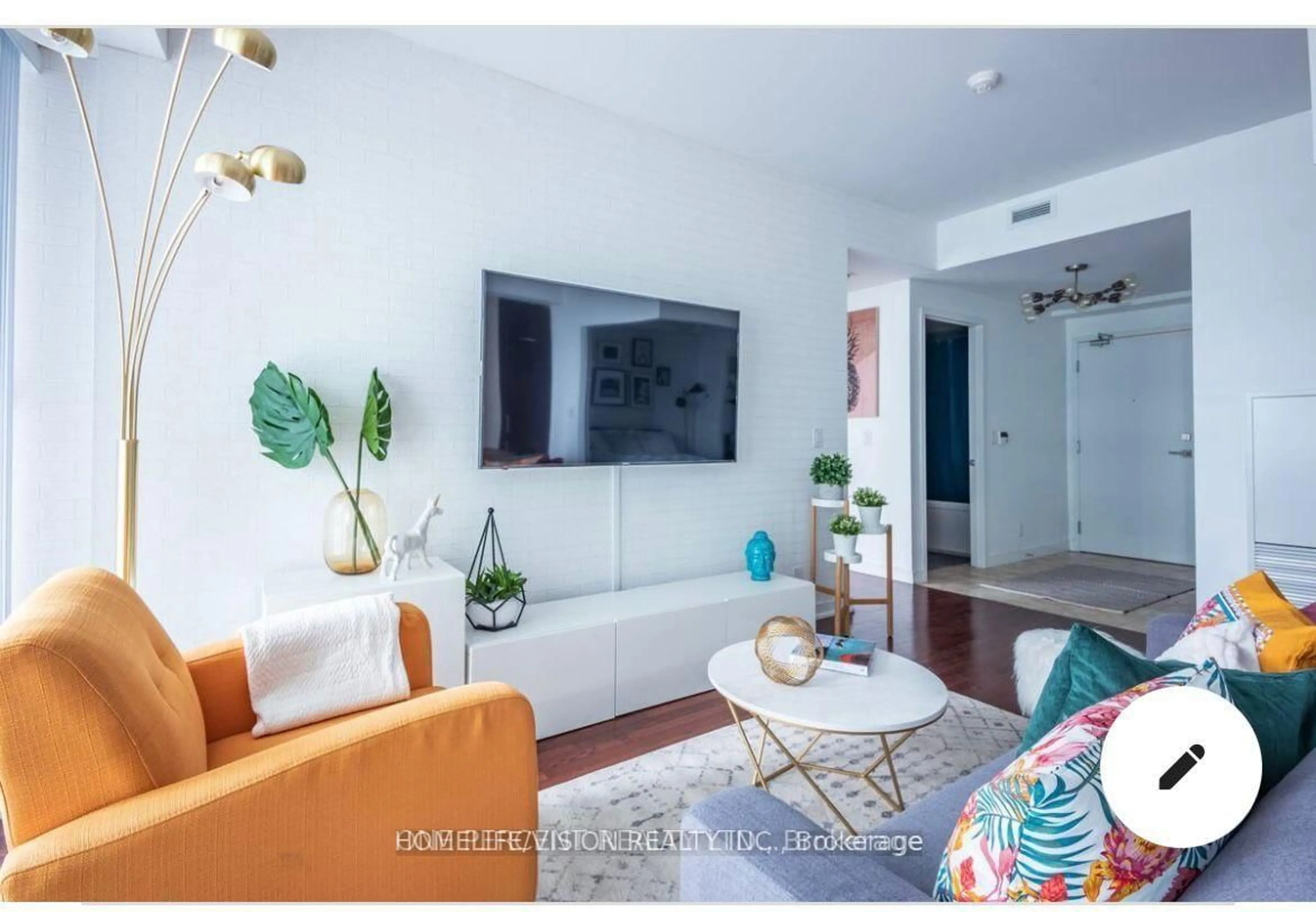 Living room with furniture, unknown for 14 York St #1601, Toronto Ontario M5J 0B1