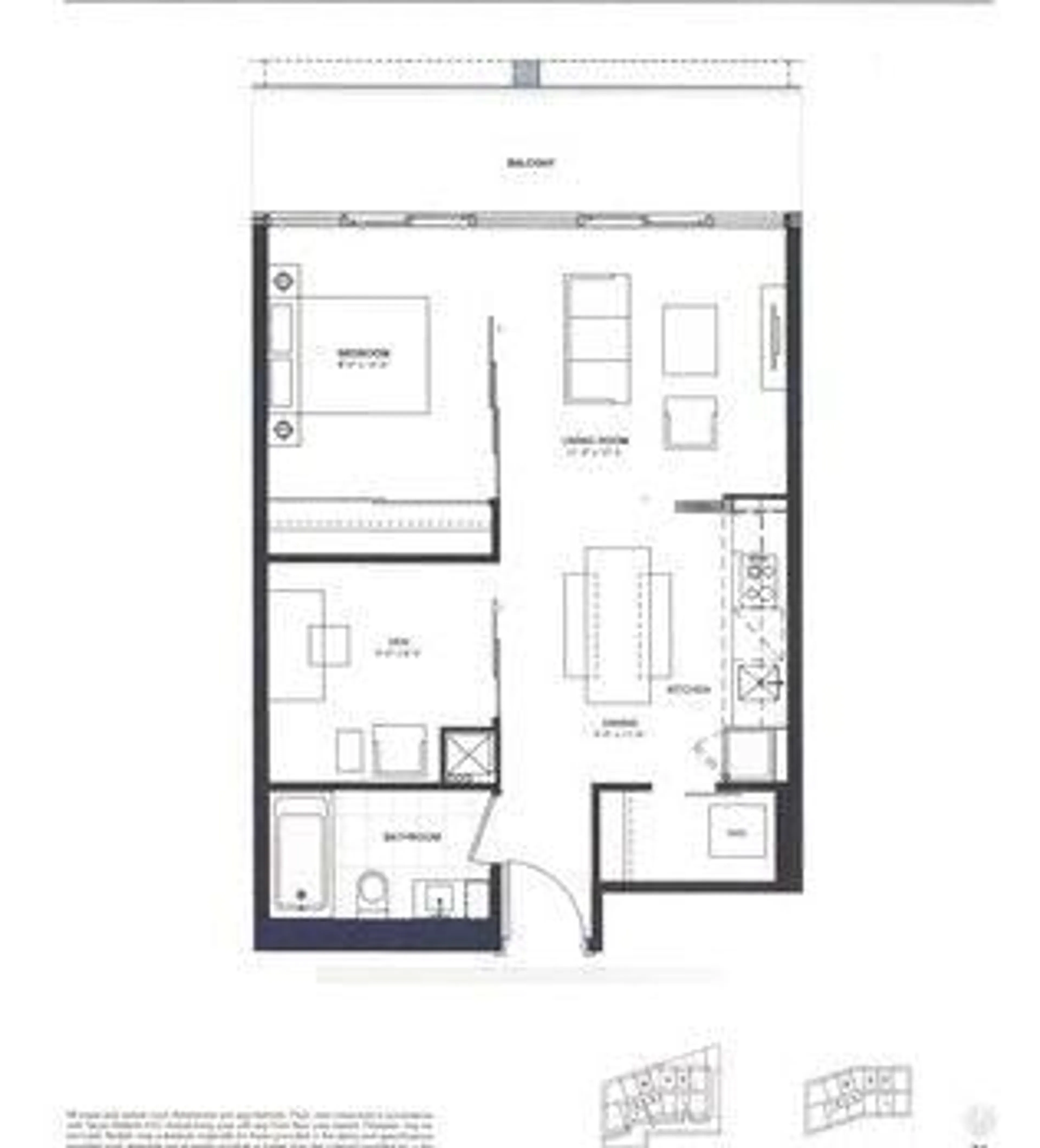 Floor plan for 125 Peter St #3307, Toronto Ontario M5V 2H1