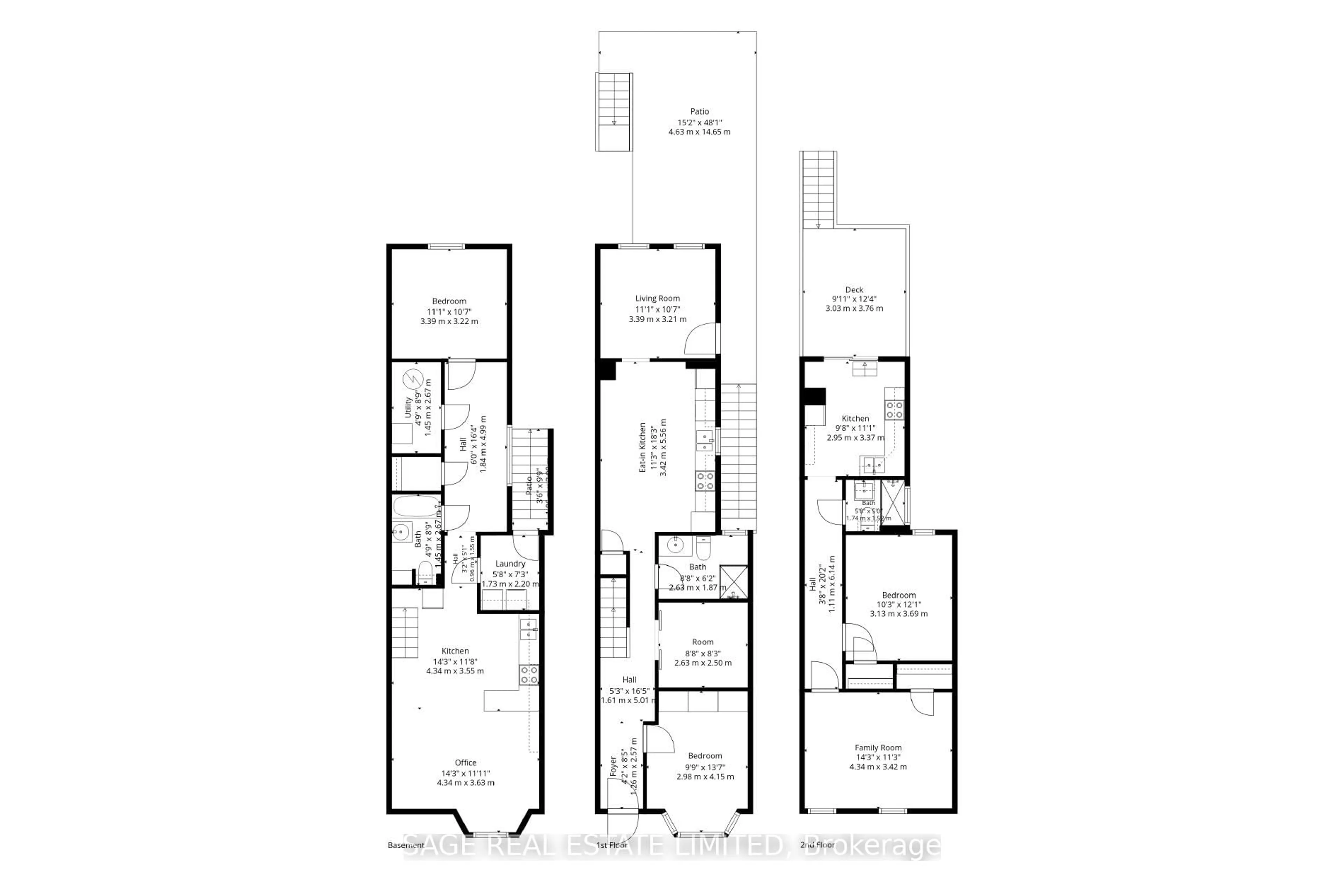 Floor plan for 221 Palmerston Ave, Toronto Ontario M6J 2J3