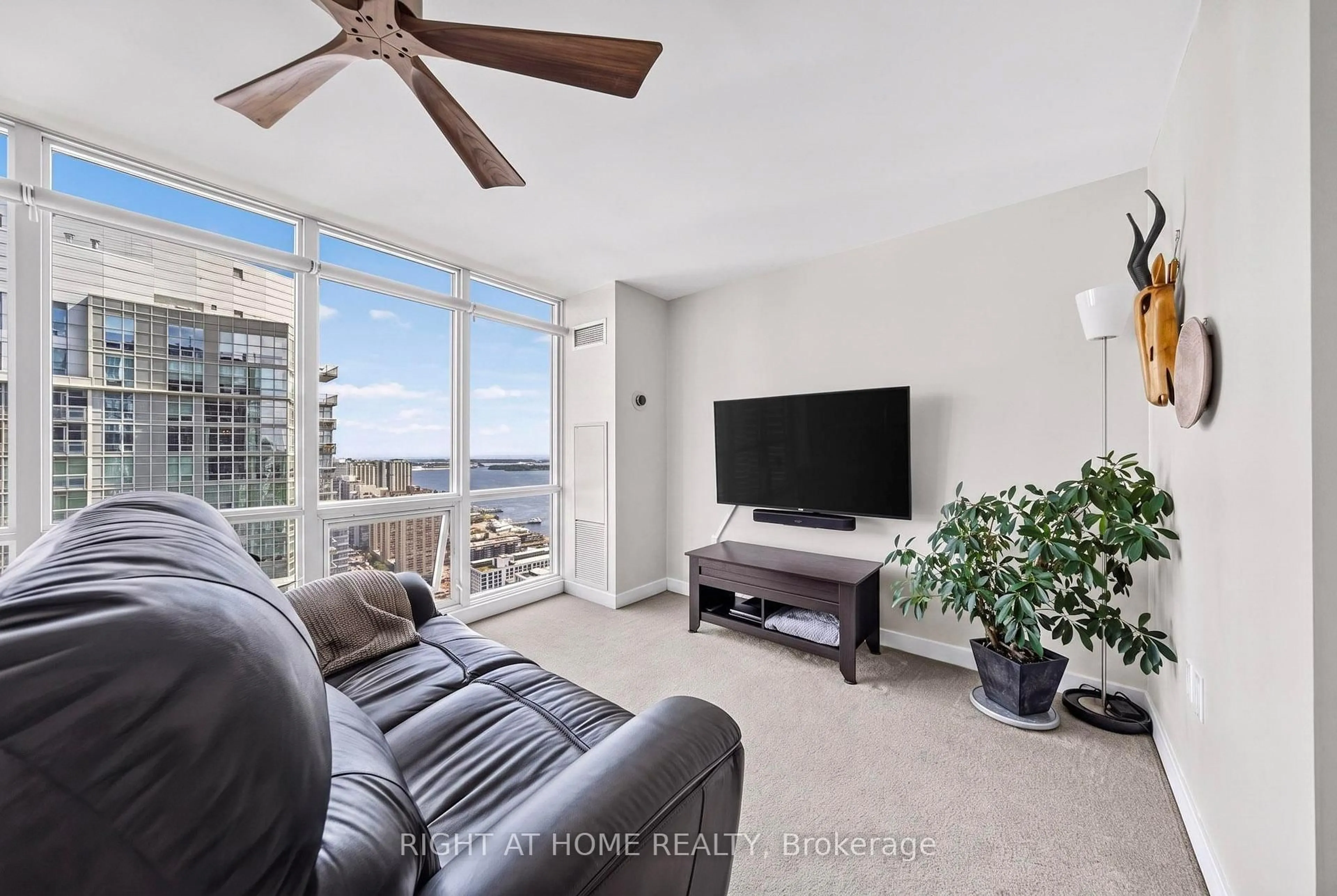 Living room with furniture, unknown for 11 Brunel Crt #5509, Toronto Ontario M5V 3Y3