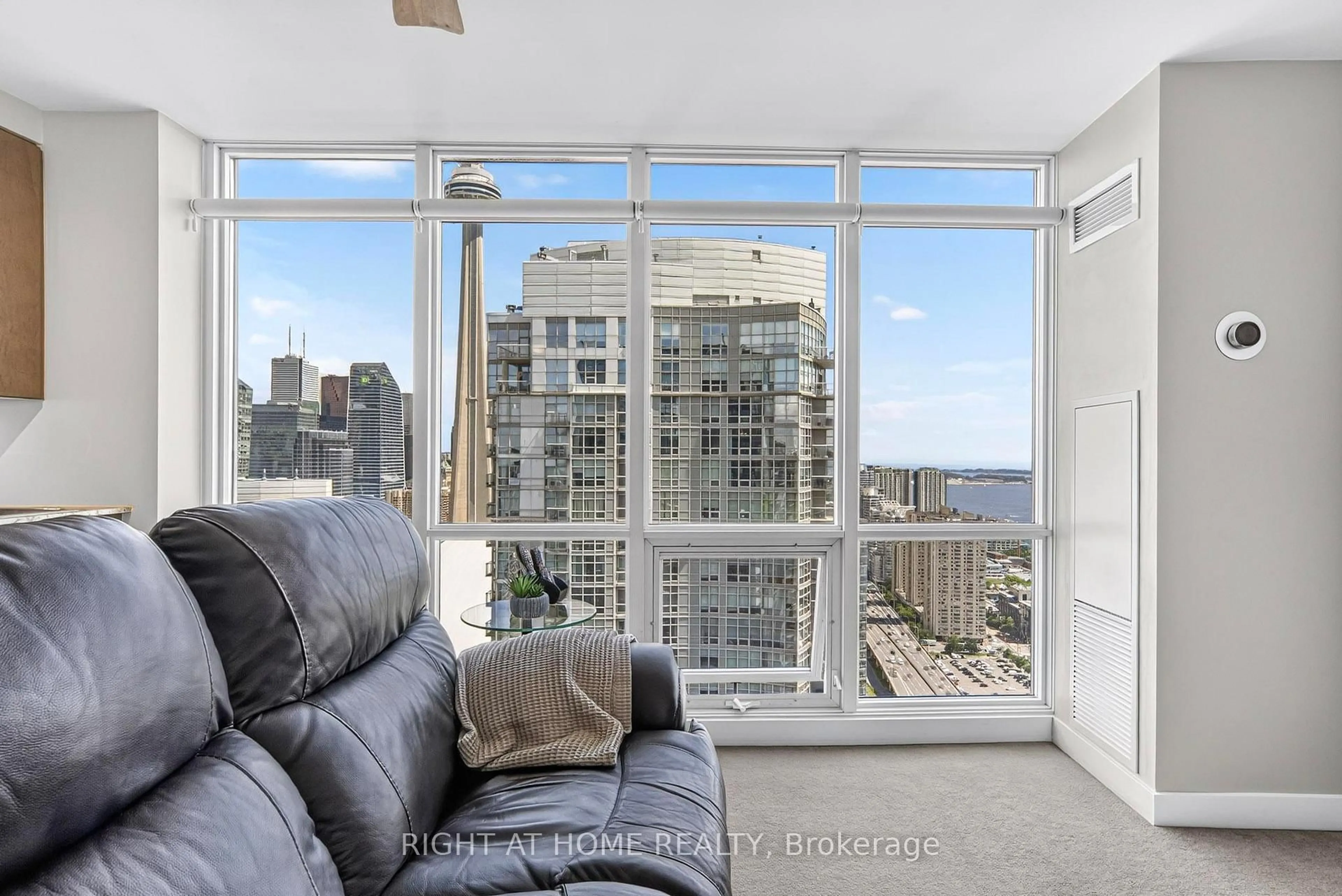 Living room with furniture, unknown for 11 Brunel Crt #5509, Toronto Ontario M5V 3Y3