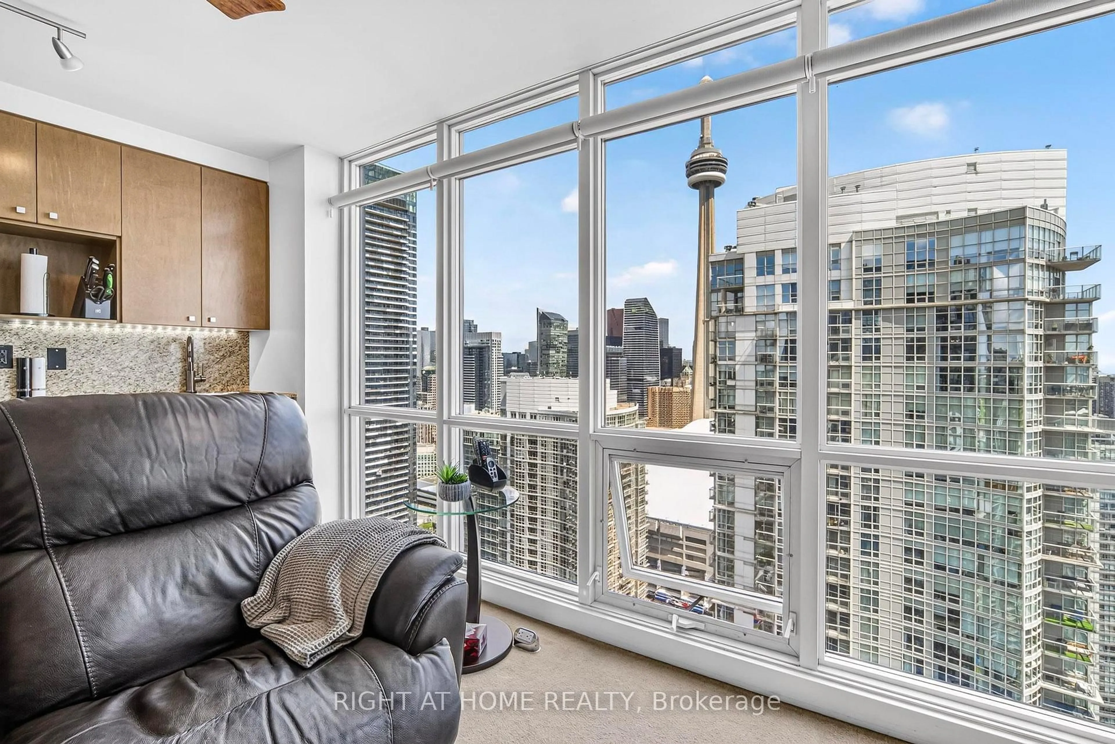 Living room with furniture, unknown for 11 Brunel Crt #5509, Toronto Ontario M5V 3Y3