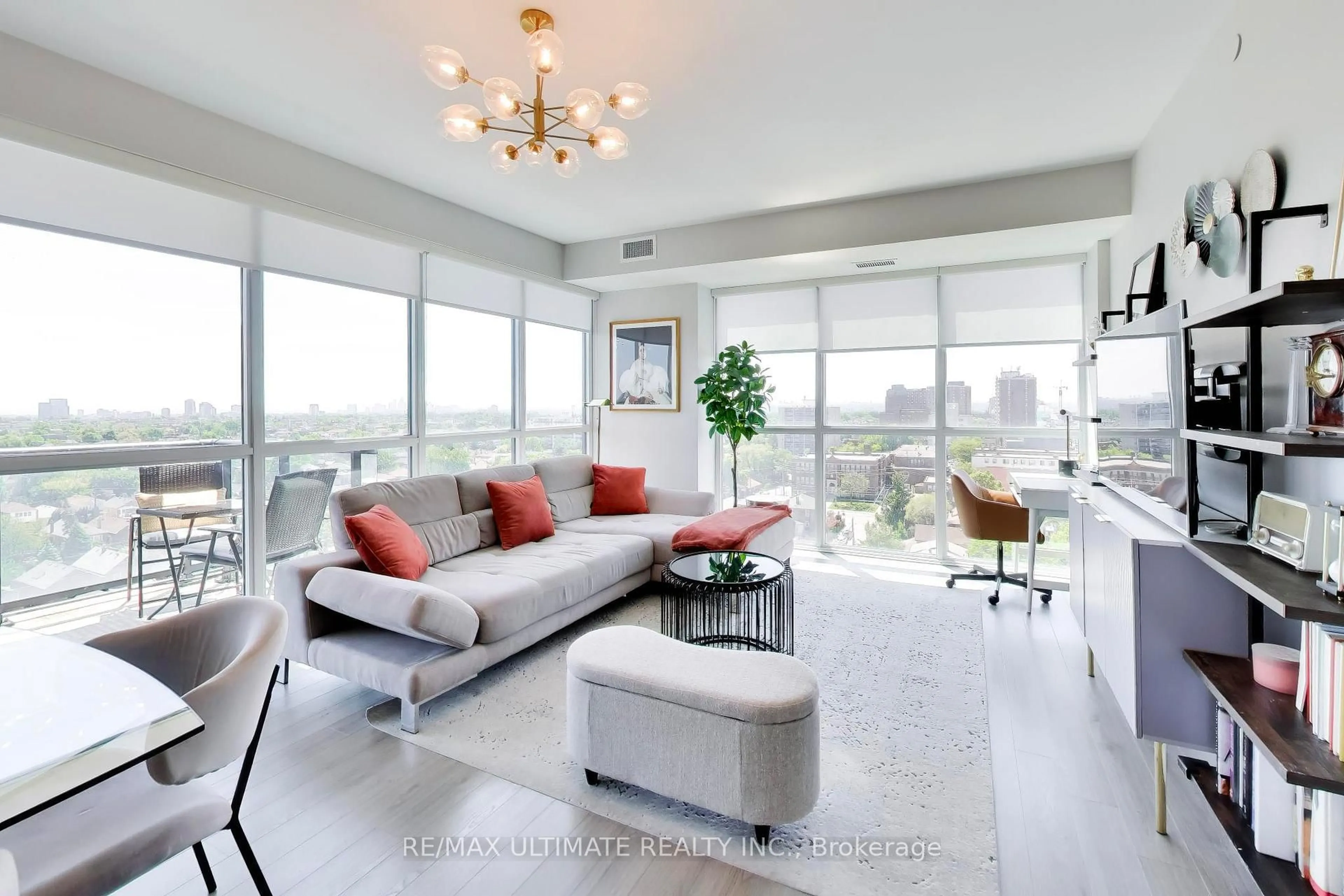 Living room with furniture, unknown for 1603 Eglinton Ave #1104, Toronto Ontario M6E 0A1