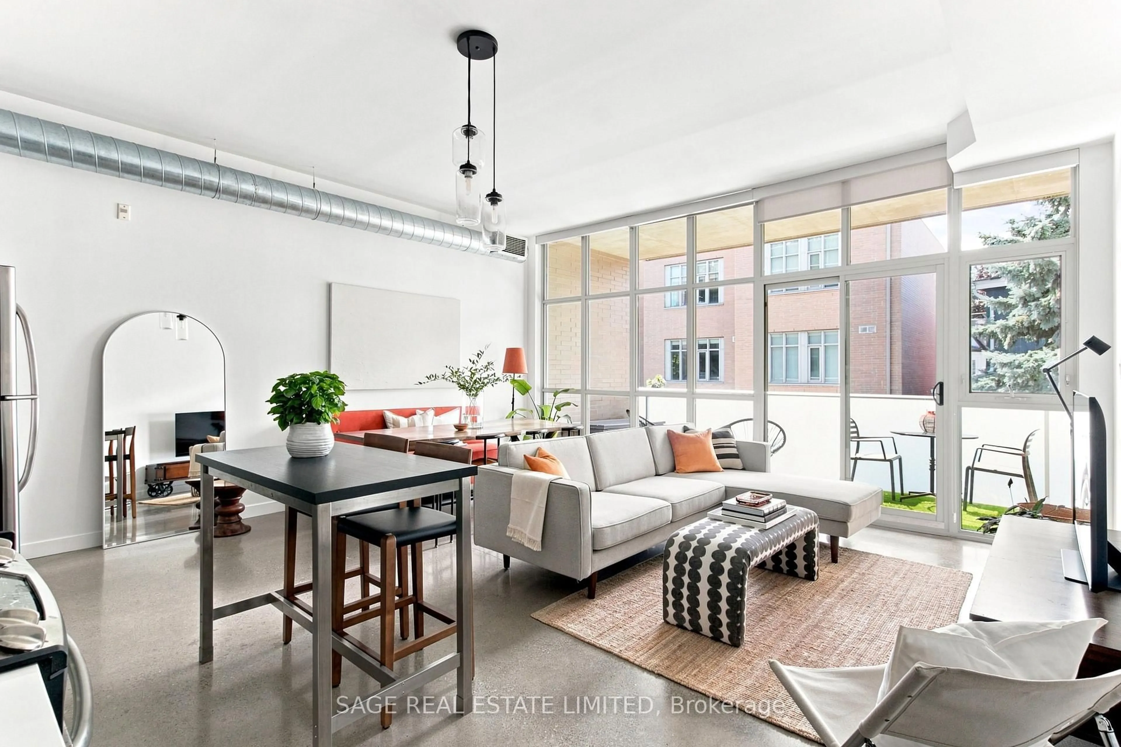 Living room with furniture, unknown for 52 Sumach St #207, Toronto Ontario M5A 3J7