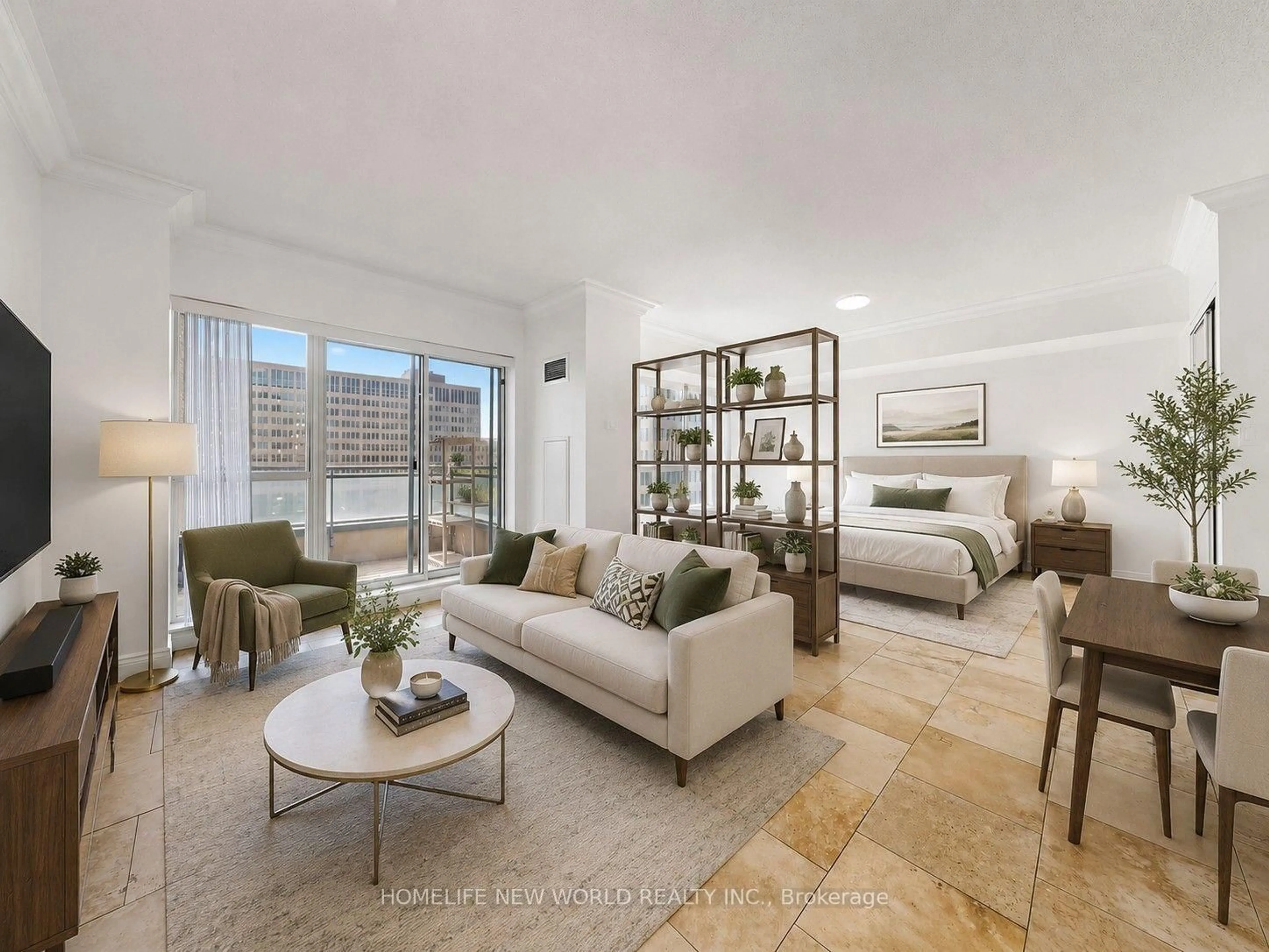 Living room with furniture, unknown for 887 Bay St ##708, Toronto Ontario M5S 3K4