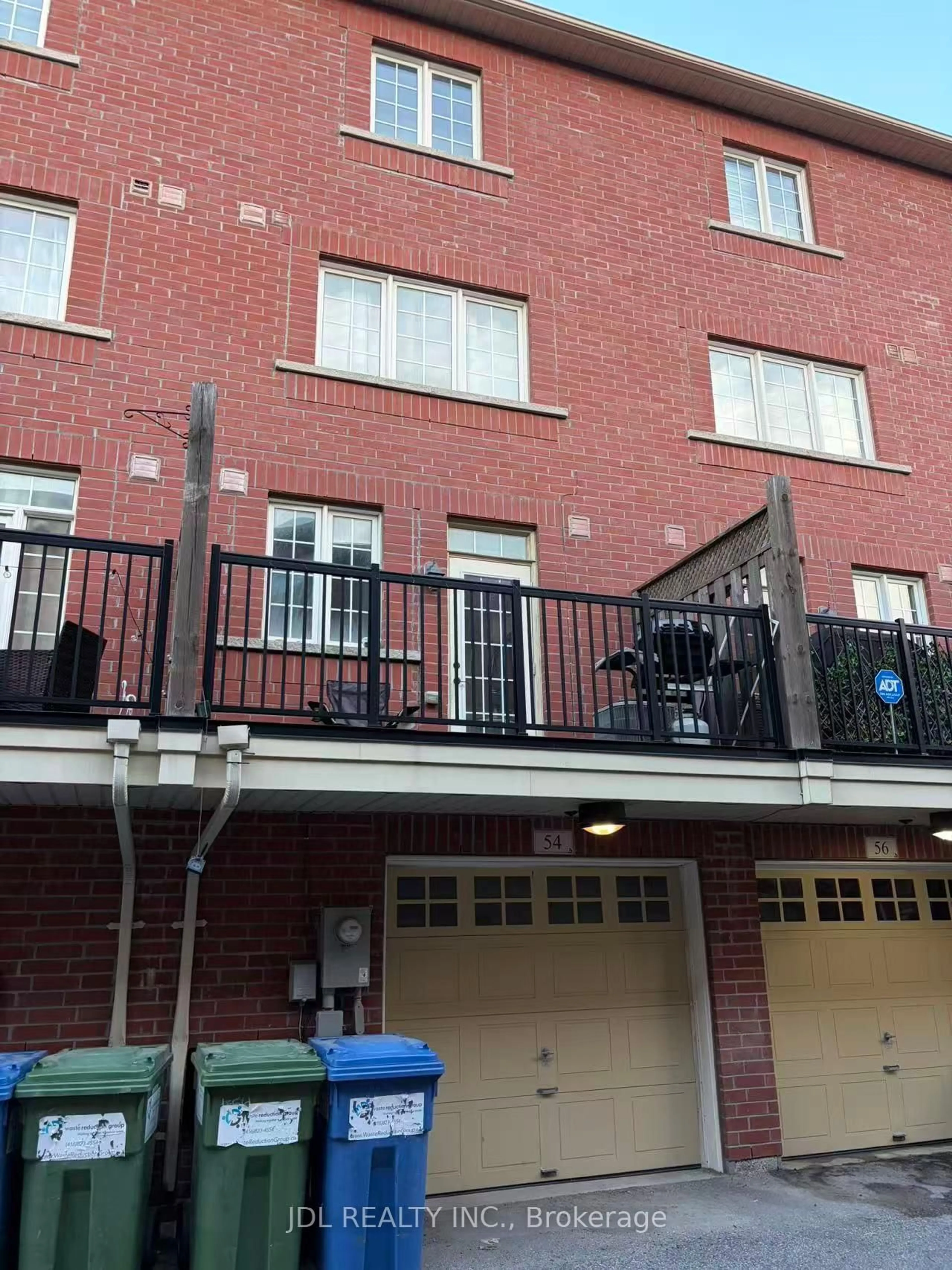 Balcony in the apartment, unknown for 54 Raffeix Lane, Toronto Ontario M5A 0G5