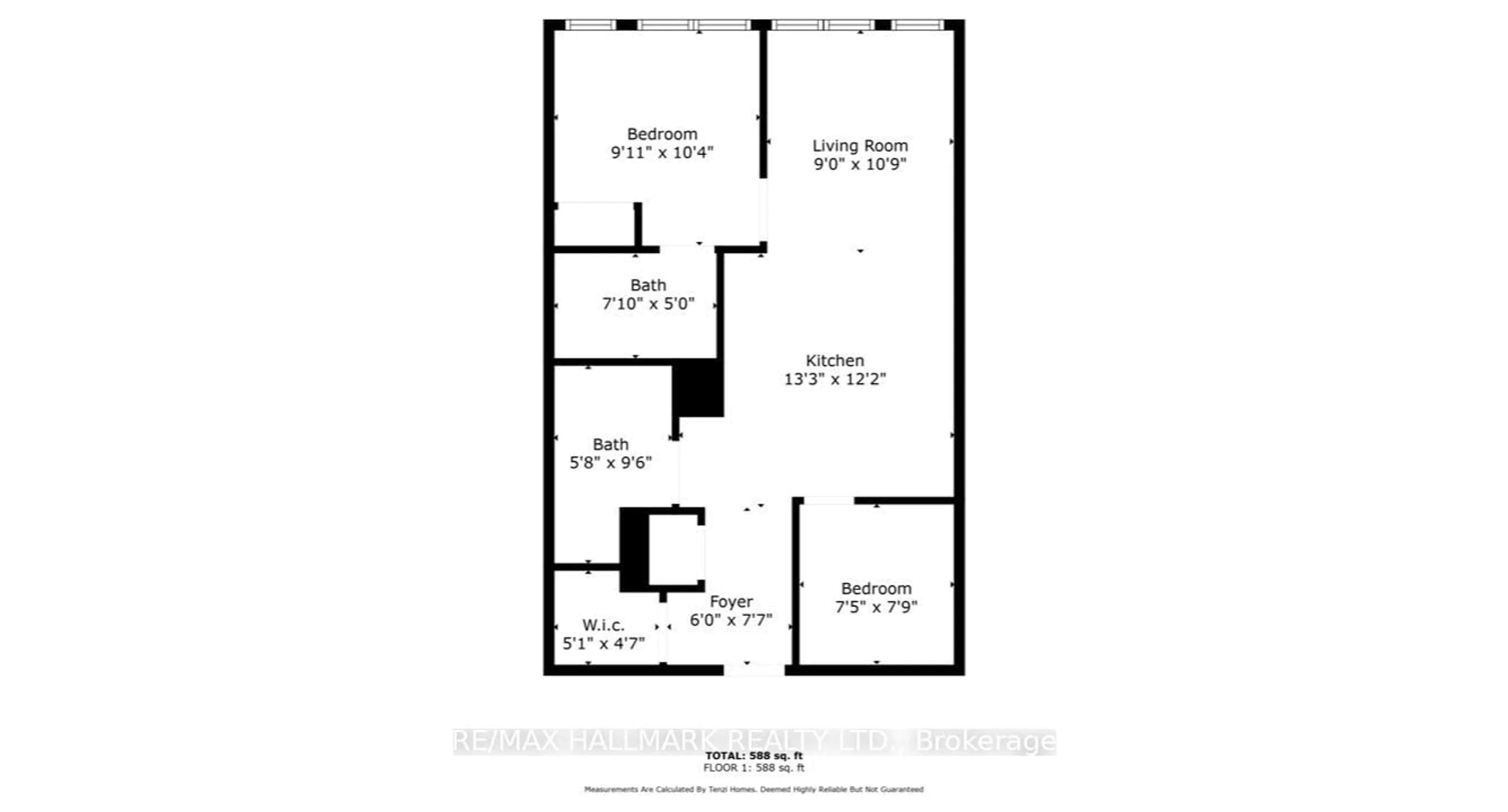 Floor plan for 55 Mercer St #3212, Toronto Ontario M5V 1H2