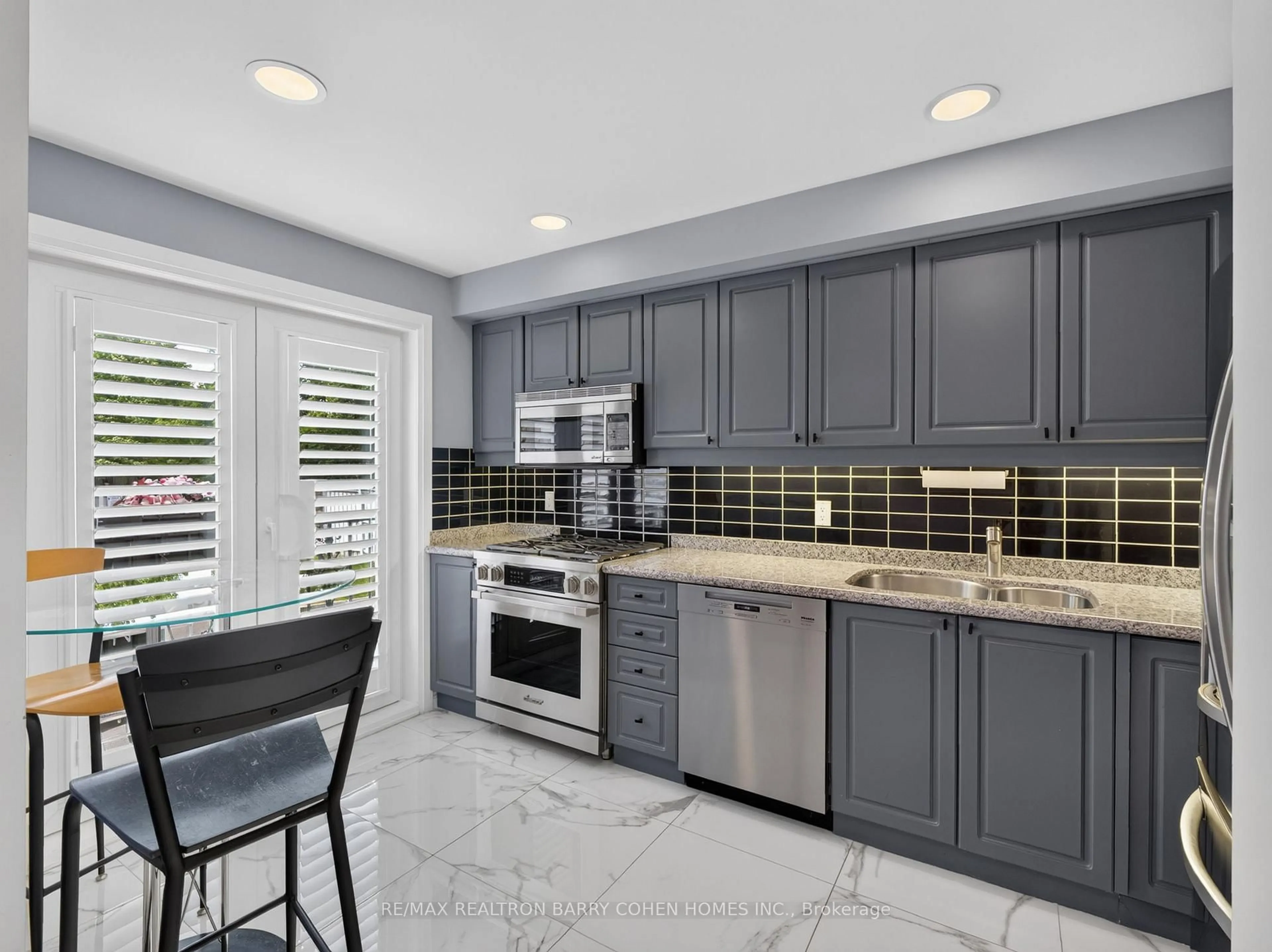 Contemporary kitchen, ceramic/tile floor for 21 Birchbank Lane, Toronto Ontario M3B 2Y2