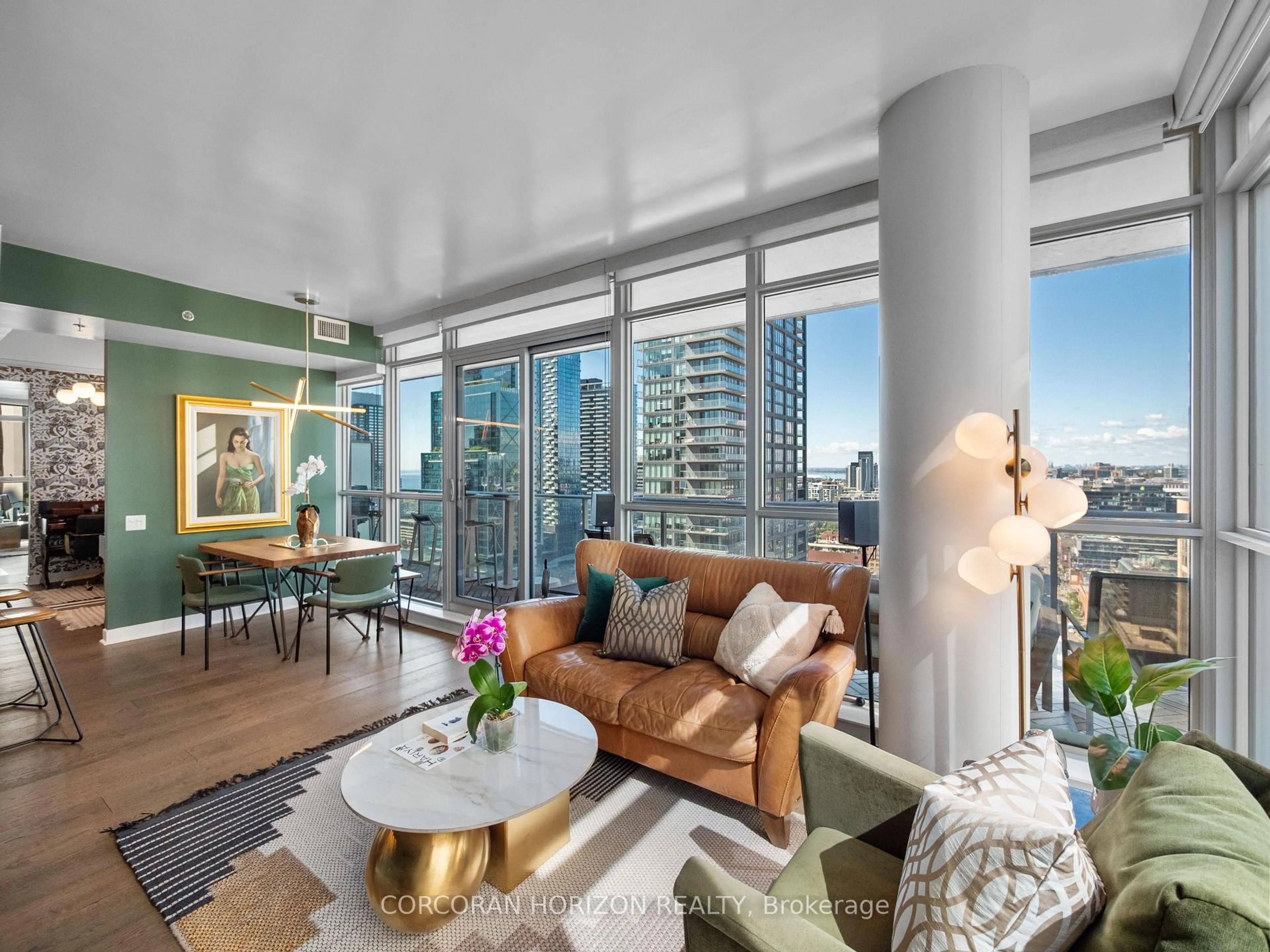 Living room with furniture, unknown for 375 King St #2509, Toronto Ontario M5K 1K5
