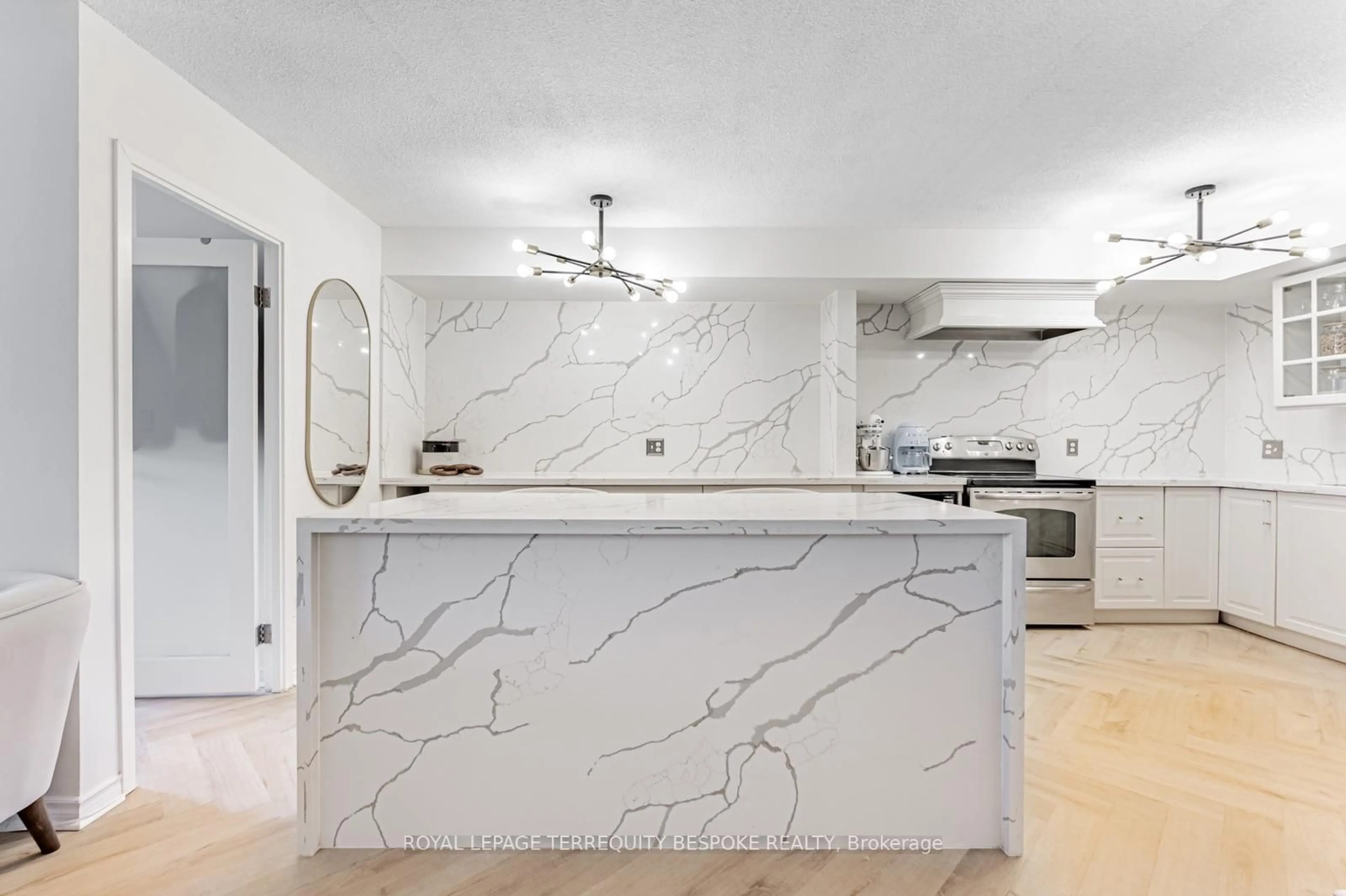 Contemporary kitchen, ceramic/tile floor for 25 The Esplanade #1107, Toronto Ontario M5E 1W5