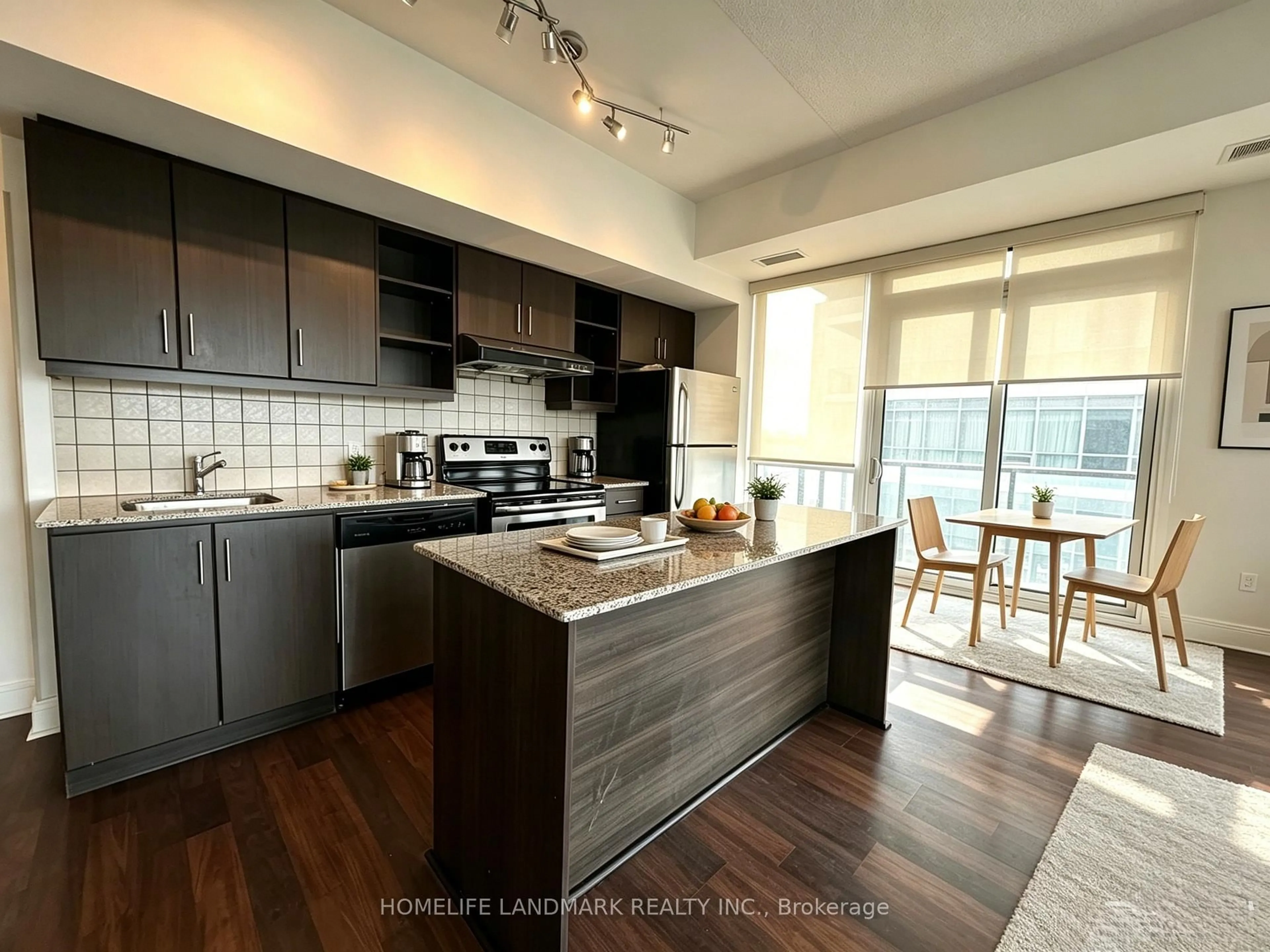 Open concept kitchen, unknown for 35 Brian Peck Cres #901, Toronto Ontario M4G 0A5