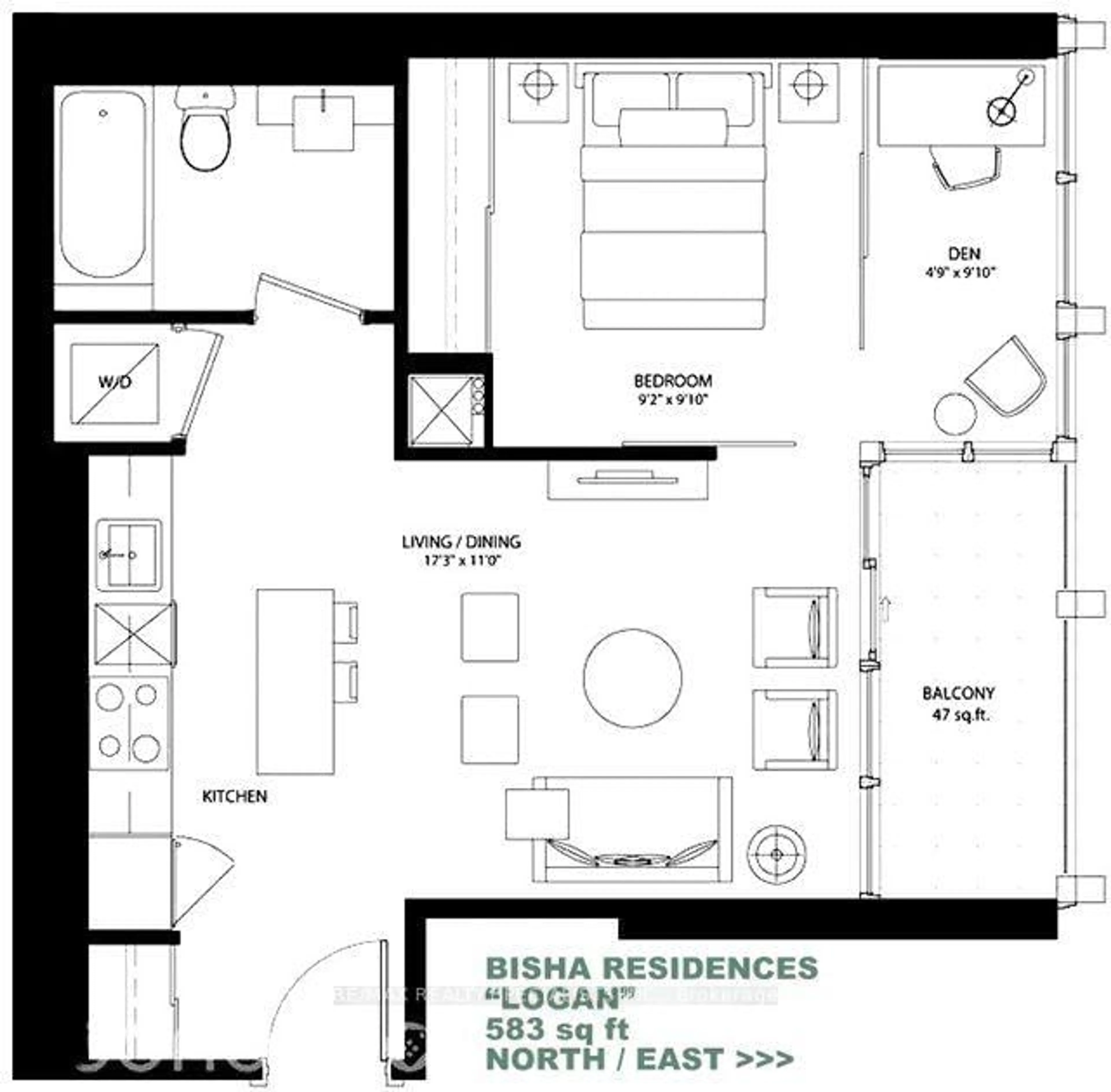 Floor plan for 88 Blue Jays Way #1101, Toronto Ontario M5V 2G3