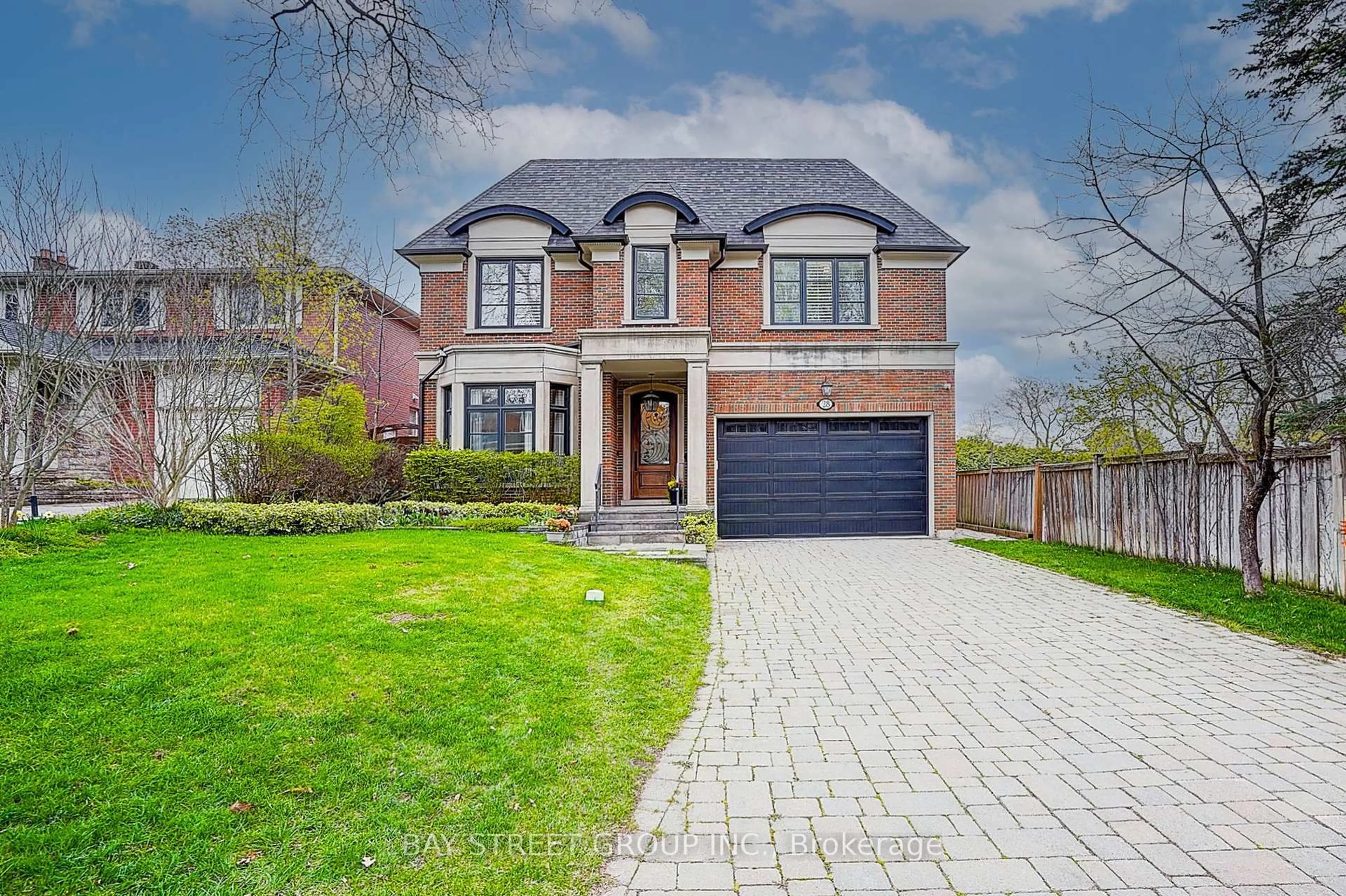 Home with brick exterior material, street for 28 Carnwath Cres, Toronto Ontario M2P 1J5