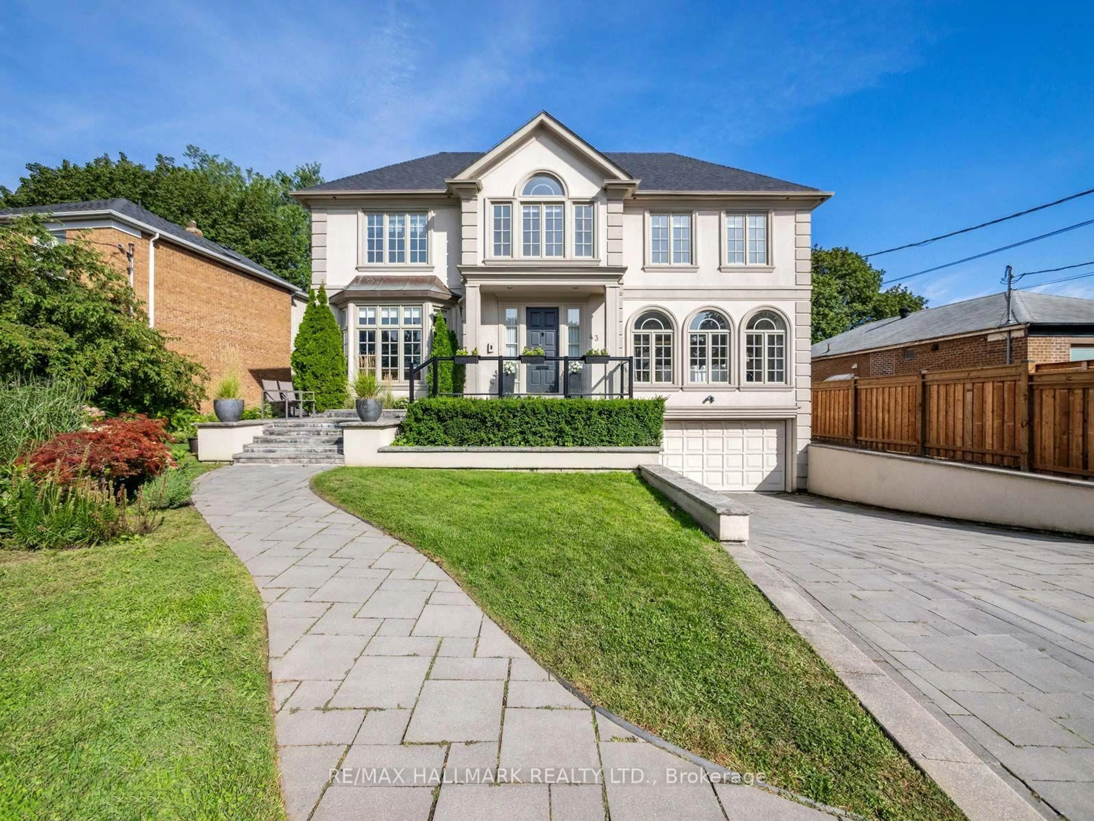 Home with brick exterior material, street for 43 Prince Charles Dr, Toronto Ontario M6A 2H4