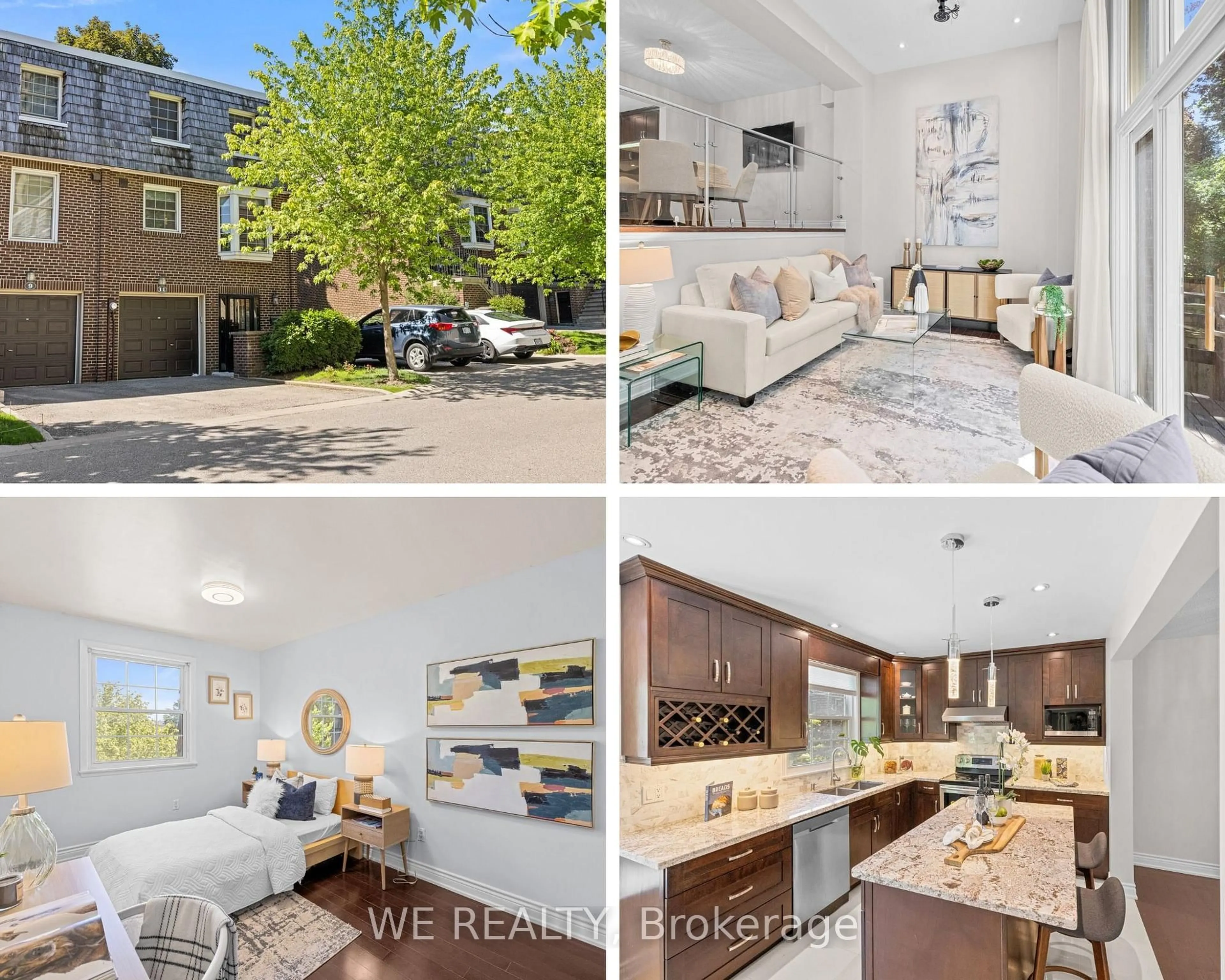 Open concept kitchen, ceramic/tile floor for 11 Stonedale Plwy, Toronto Ontario M3B 1W2