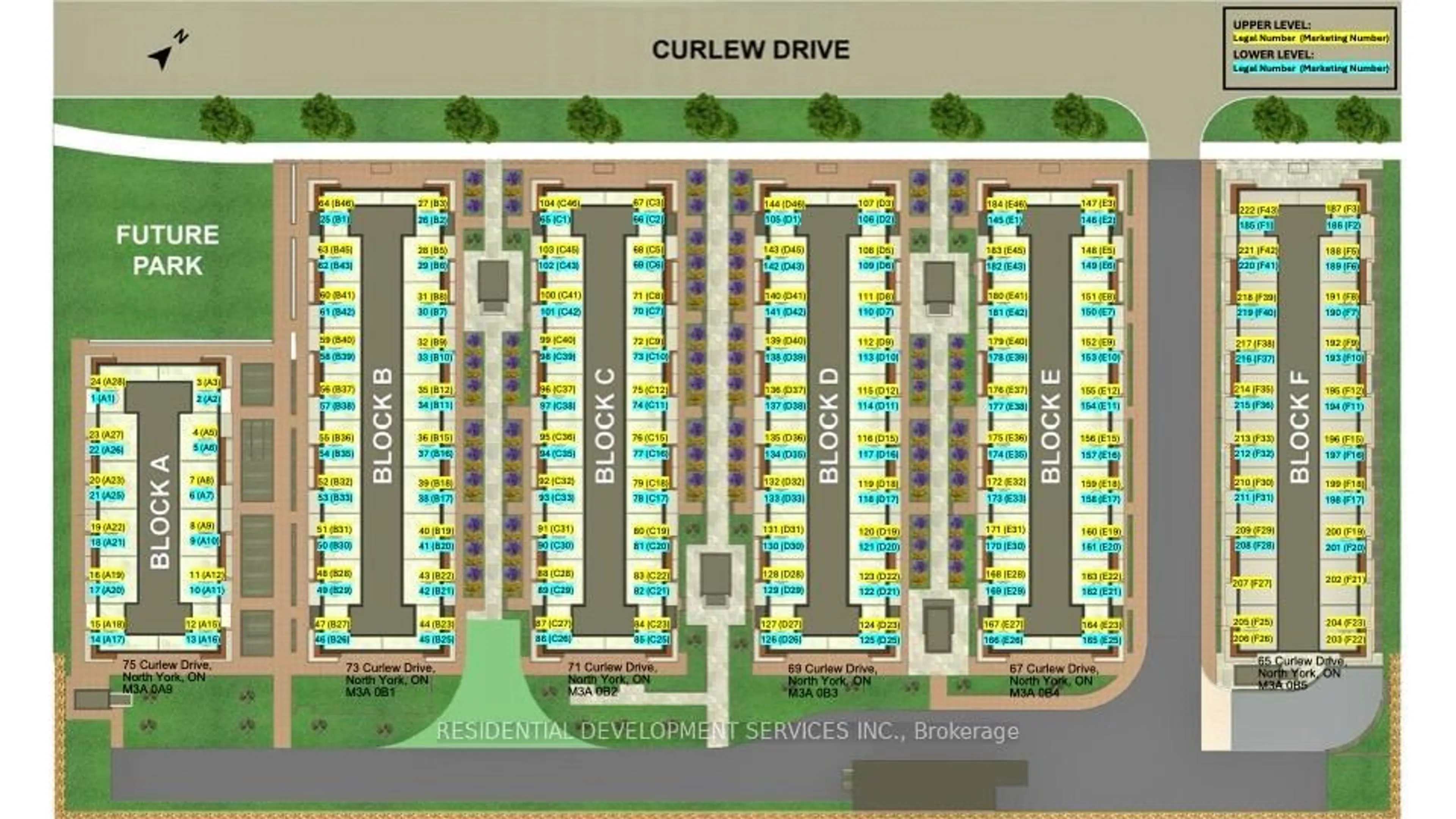 Floor plan for 69 Curlew Dr #124, Toronto Ontario M3A 0B4