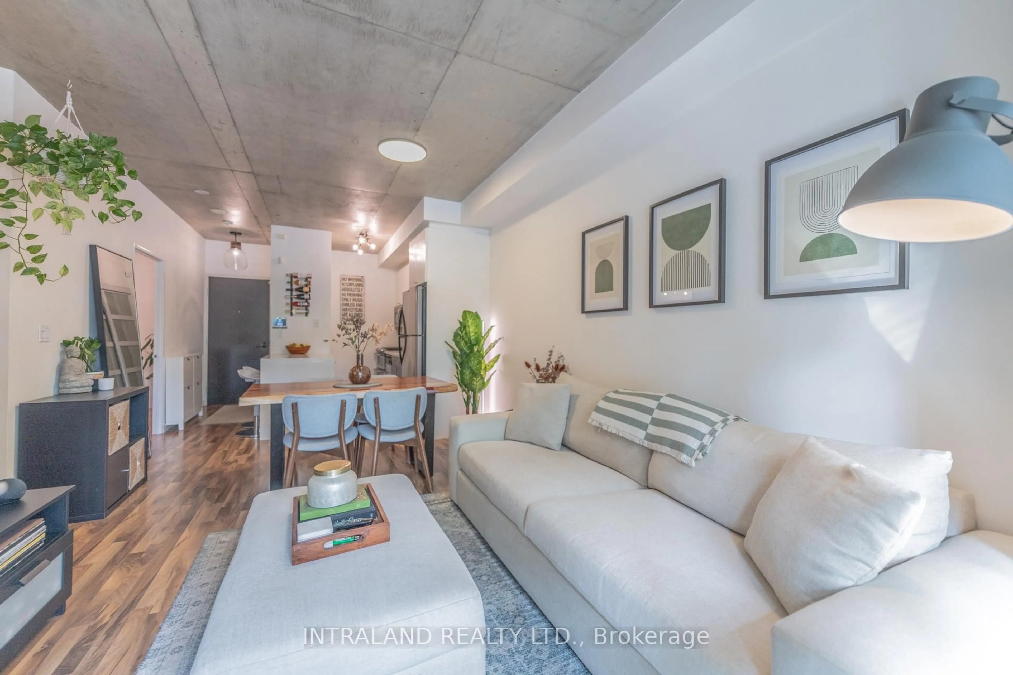 Living room with furniture, unknown for 1 Shaw St #113, Toronto Ontario M6K 0A1