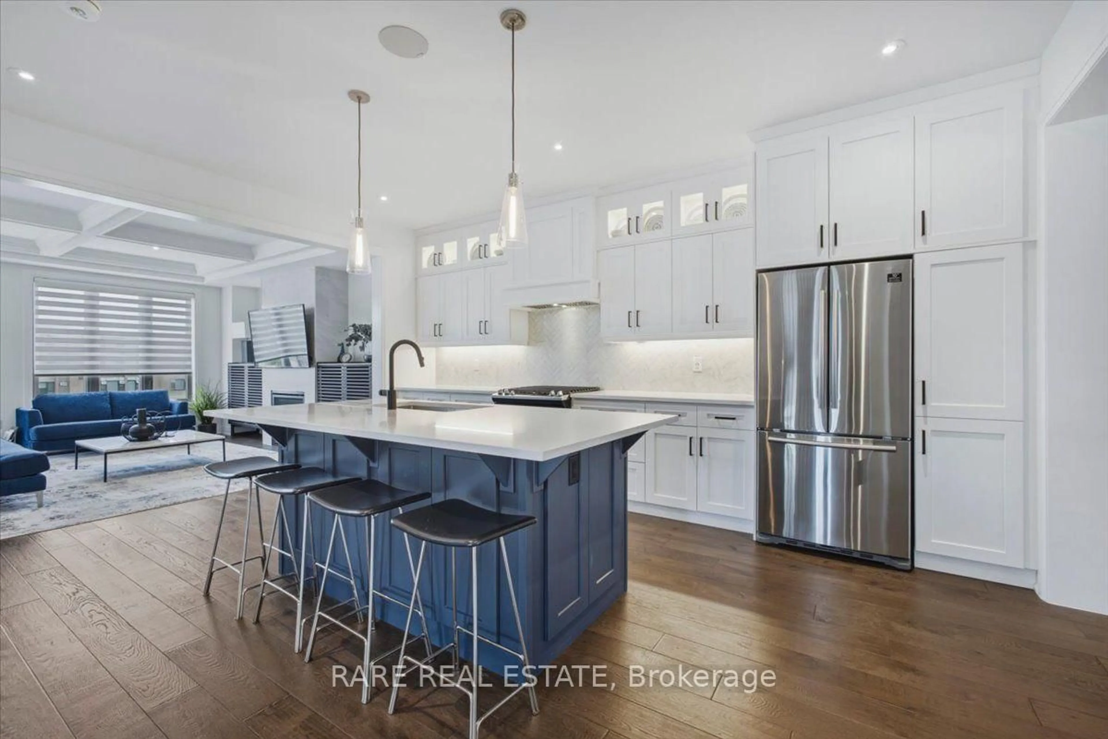Open concept kitchen, ceramic/tile floor for 89 William Durie Way, Toronto Ontario M2R 0A9