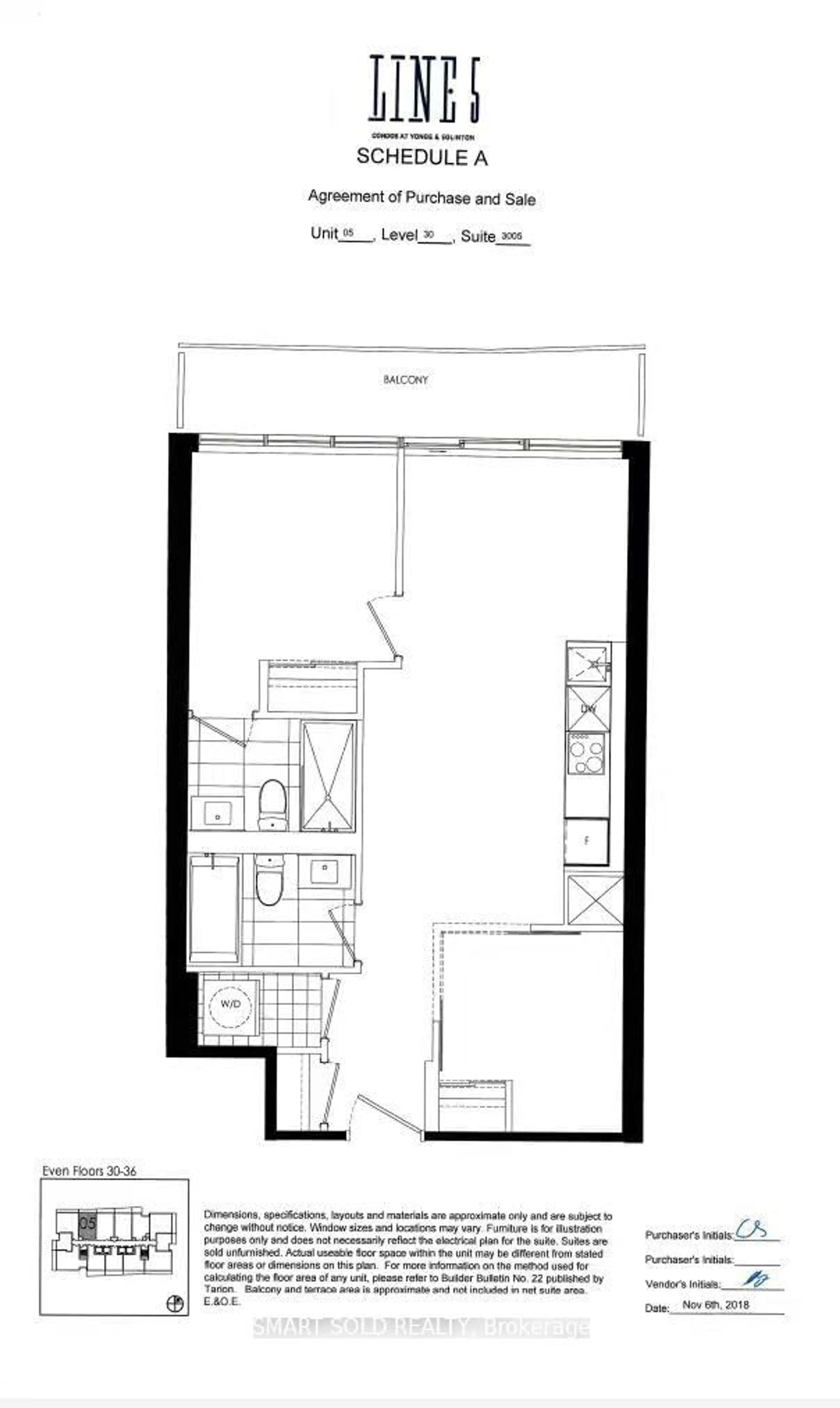 Floor plan for 117 broadway Ave #3005, Toronto Ontario M4P 1V4