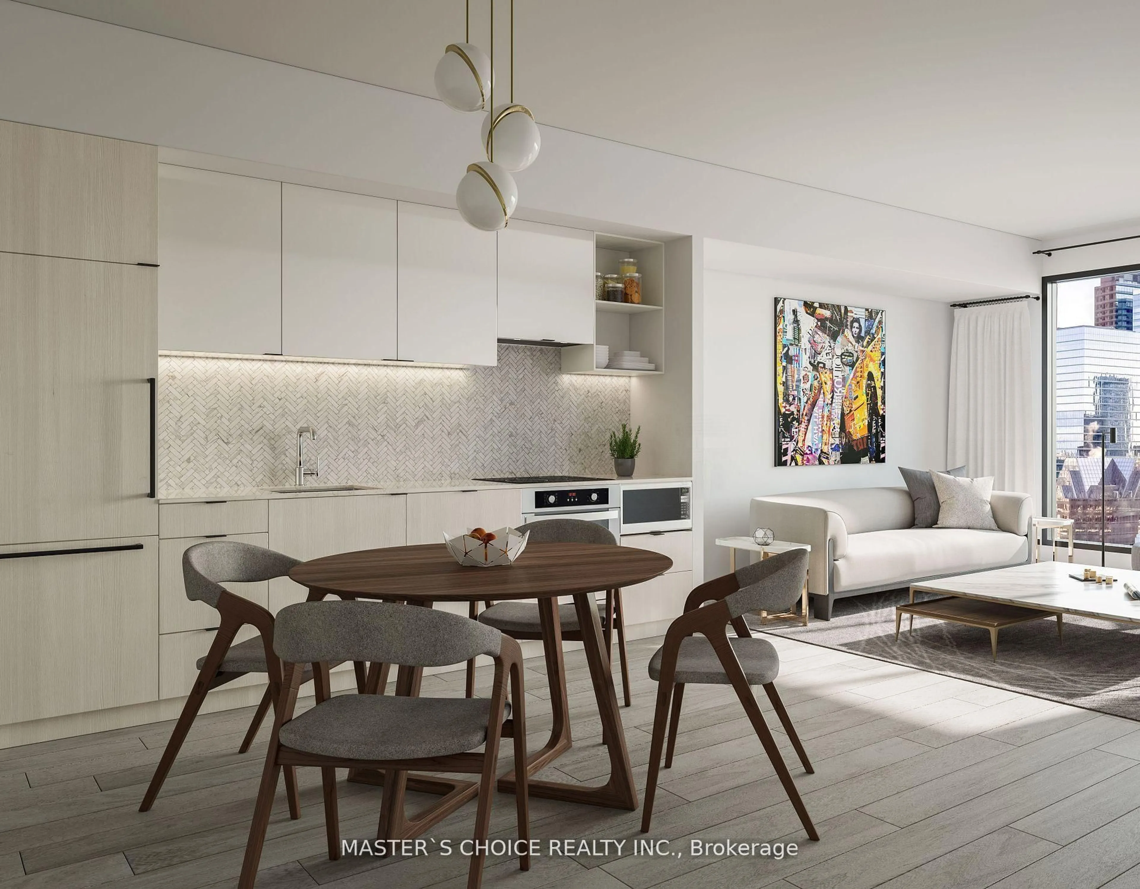 Open concept kitchen, unknown for 82 Dalhousie St #3106, Toronto Ontario M5B 1Y7