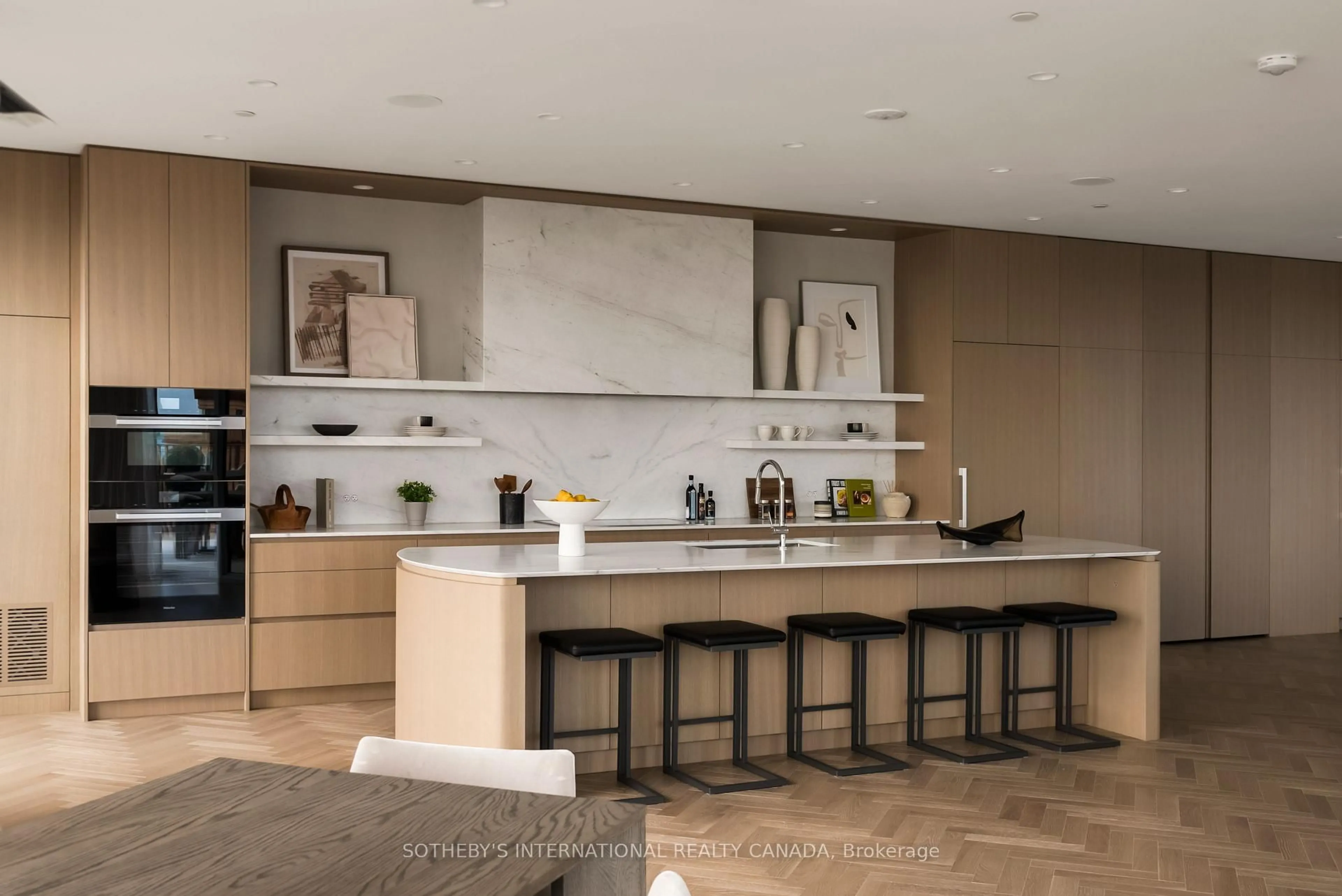 Contemporary kitchen, ceramic/tile floor for 155 Merchants' Wharf #SPH1, Toronto Ontario M5A 0Y4