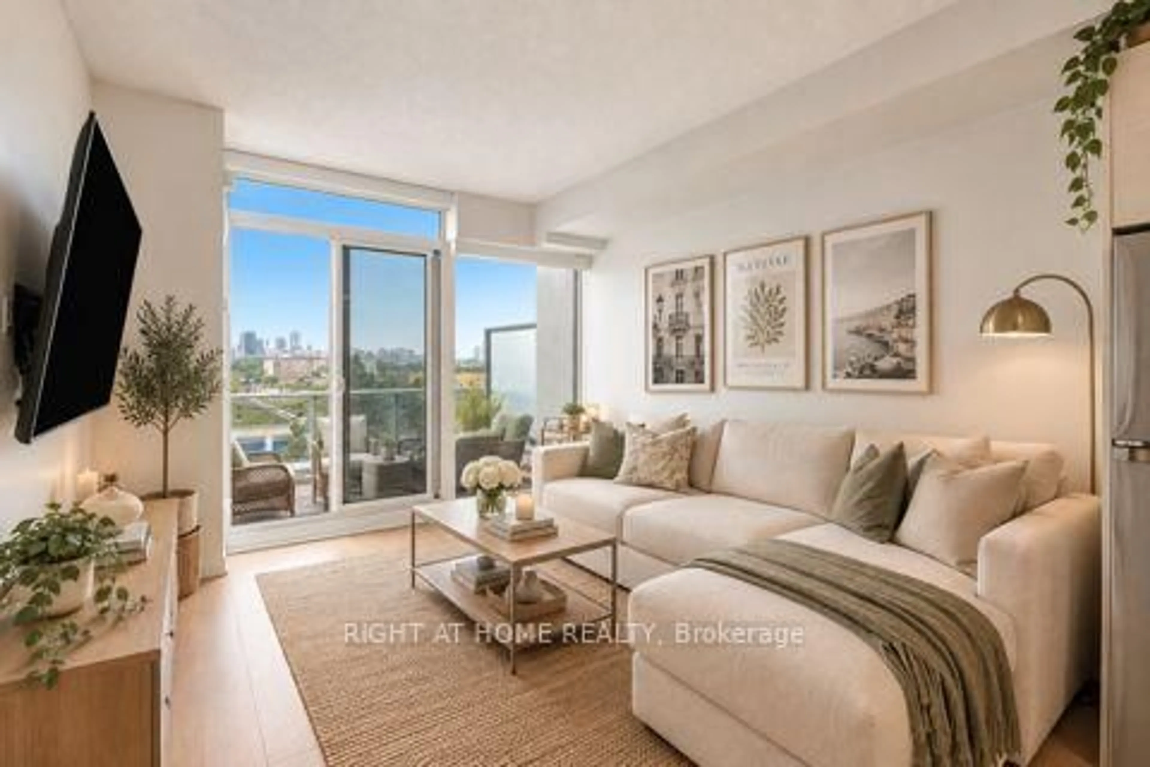 Living room with furniture, unknown for 72 ESTHER SHINER Blvd #219, Toronto Ontario M2K 0C4