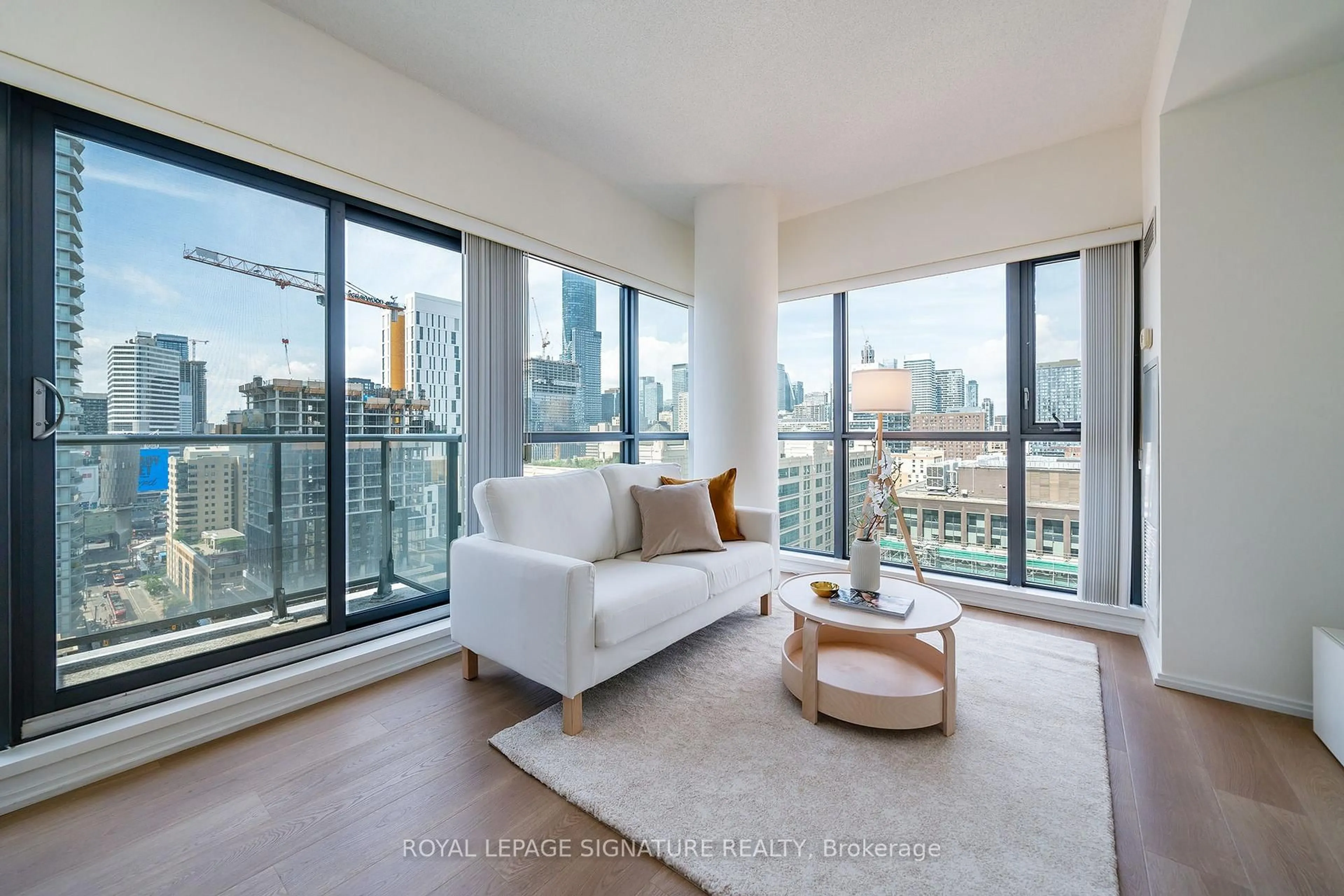 Living room with furniture, unknown for 159 Dundas St #1809, Toronto Ontario M5B 1E4