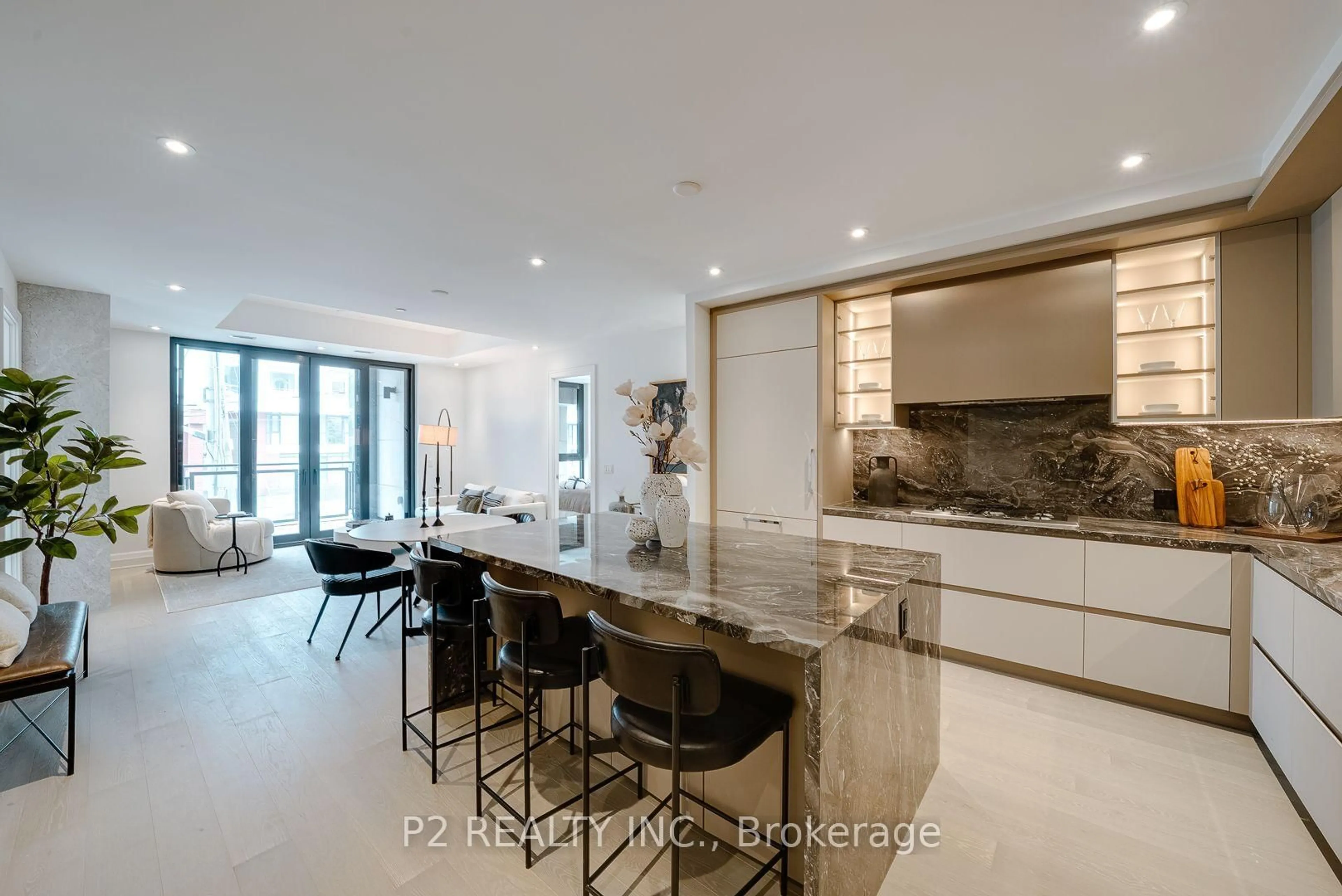 Contemporary kitchen, ceramic/tile floor for 2 Forest Hill #208, Toronto Ontario M4V 2L3