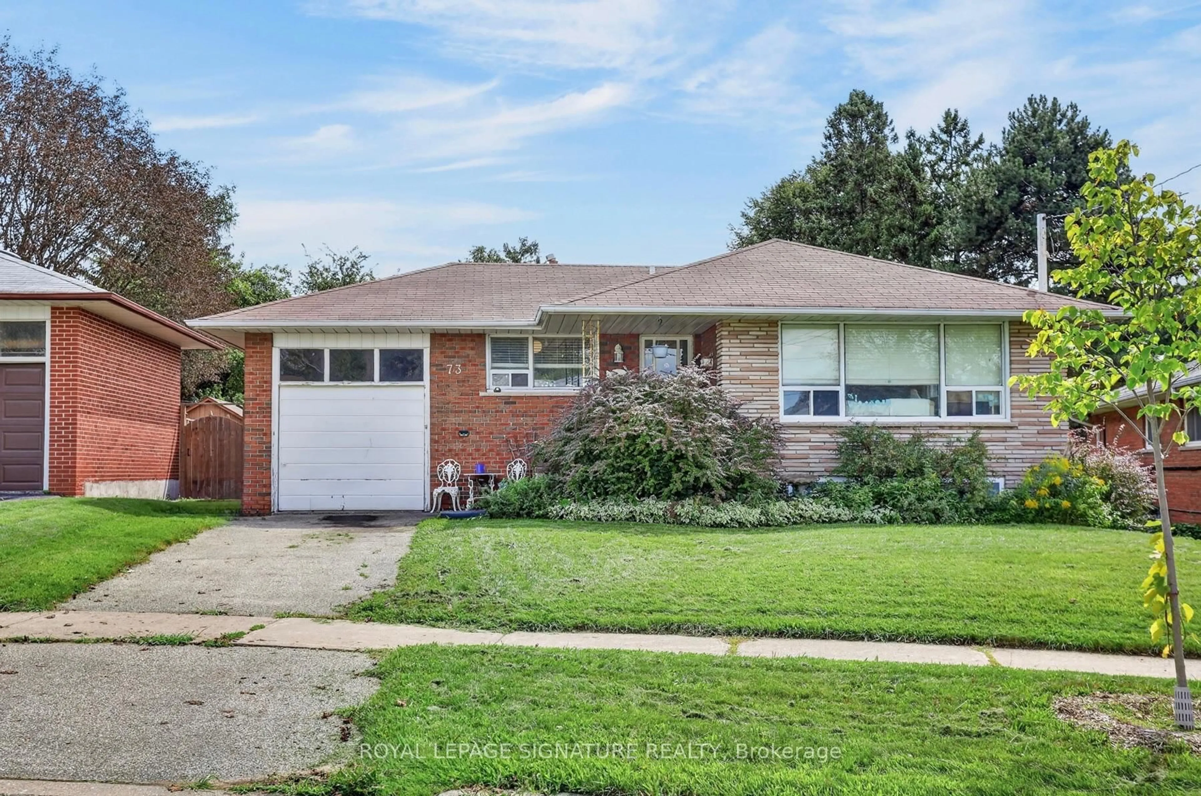 Home with brick exterior material, street for 73 Castlegrove Blvd, Toronto Ontario M3A 1L3